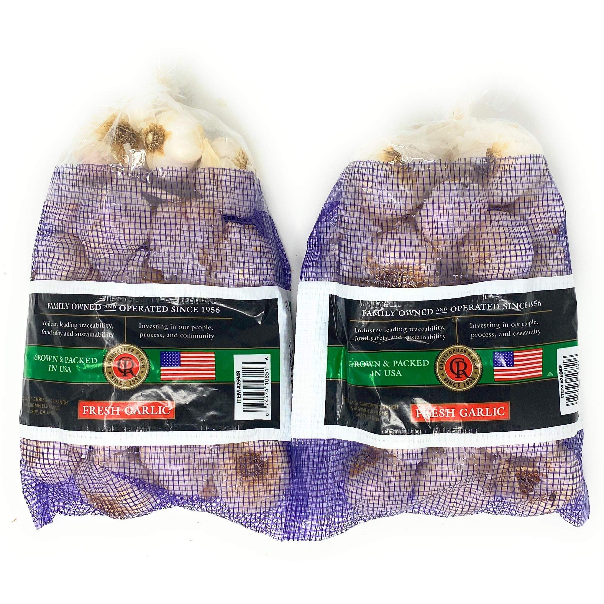 2 Pound Fresh Garlic Usa California Heirloom Gilroy Finest, Pack Of 2