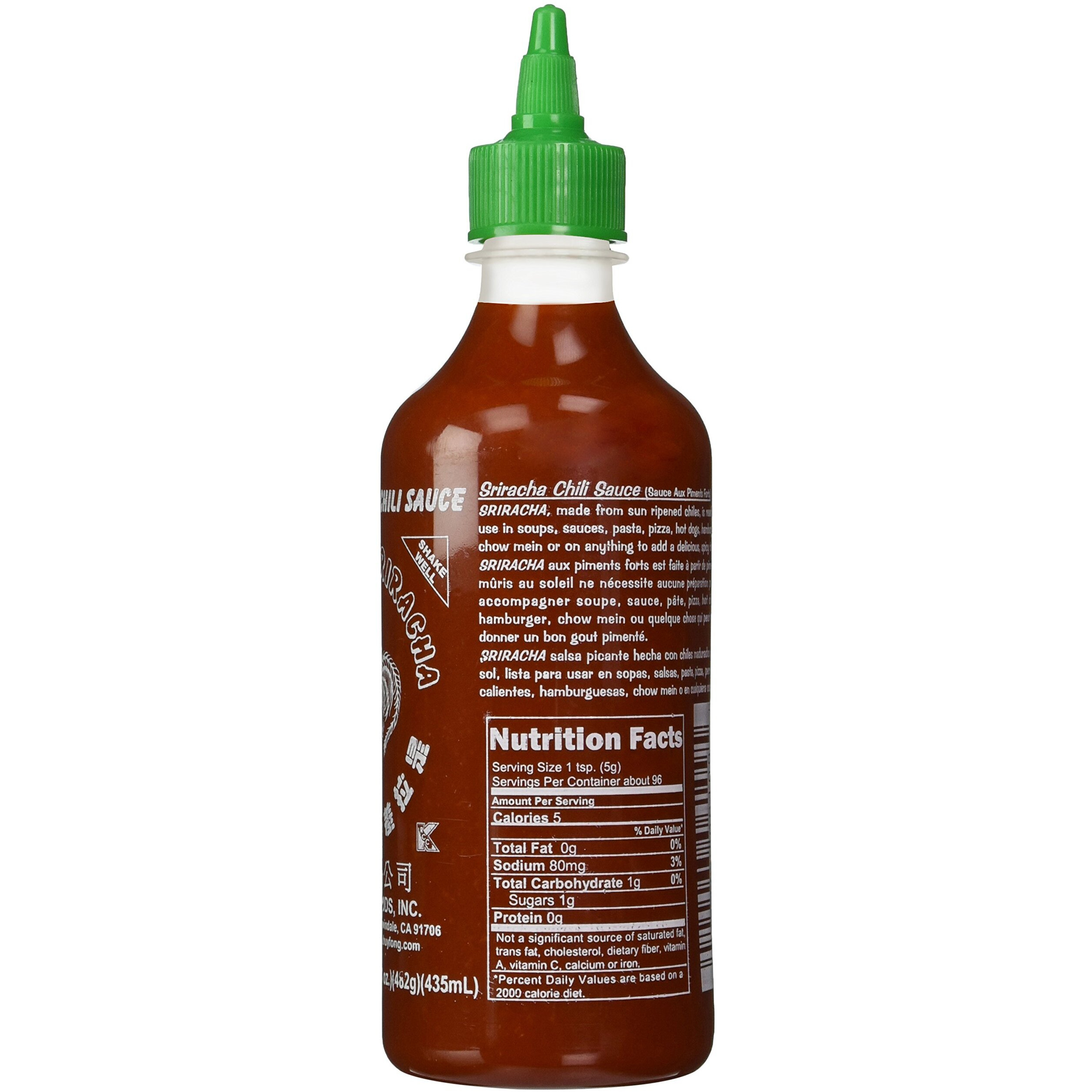 Huy Fong - Sriracha Hot Chili Sauce (Net Wt. 17 Oz.) - 3 Pack