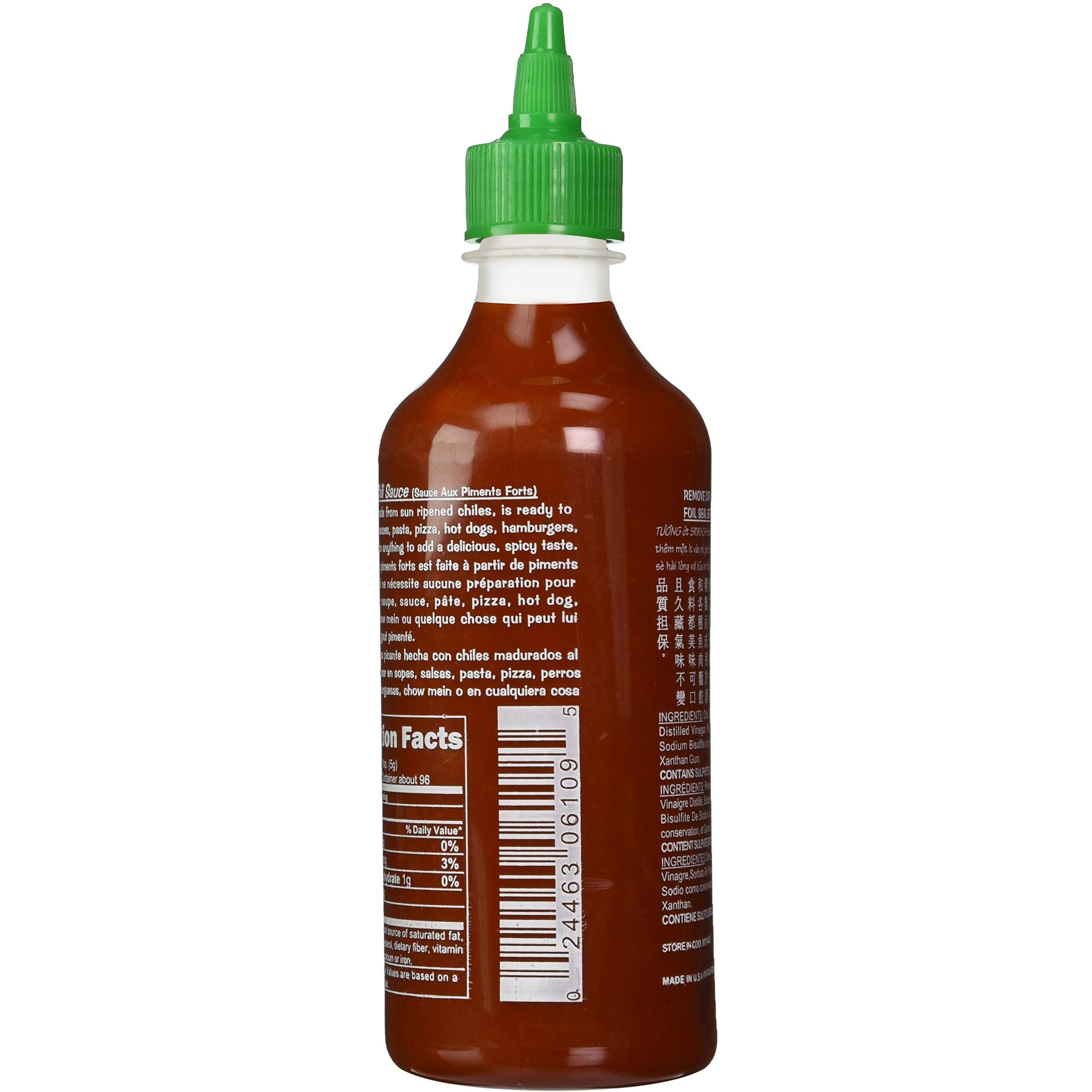 Huy Fong - Sriracha Hot Chili Sauce (Net Wt. 17 Oz.) - 3 Pack
