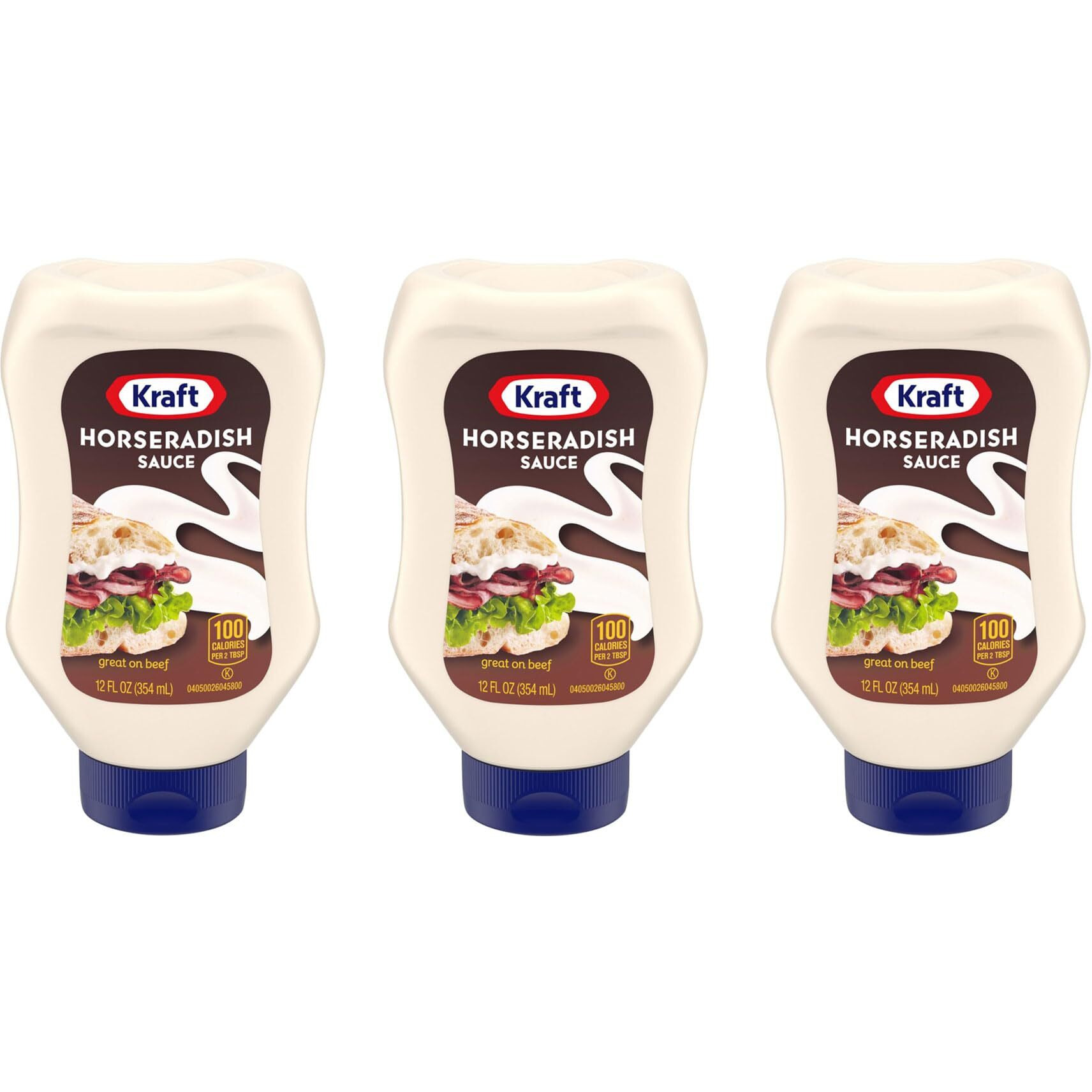 Kraft, Horseradish Sauce, 12Oz Squeeze Bottle (Pack Of 3)