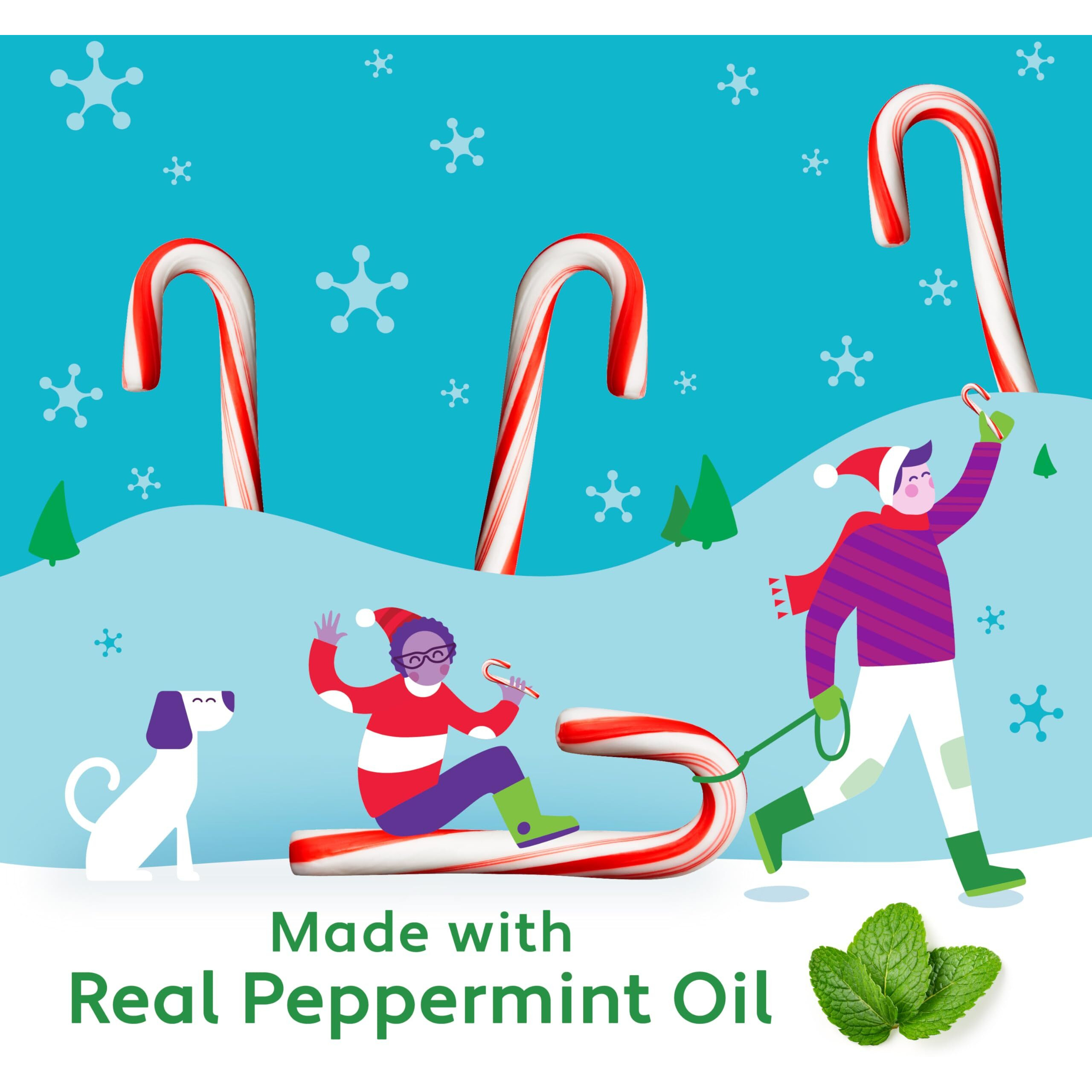 Brach's Bob's Mini Peppermint Candy Canes, 35Ct - Individually Wrapped Holiday Classic, Perfect For Baking, Decorating, And Sharing