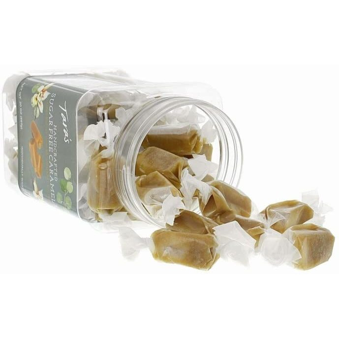 Tara's Gourmet Sugar Free Caramels | Hand Crafted All Natural Candy | Creamy & Individually Wrapped With Real Butter (20 Oz)