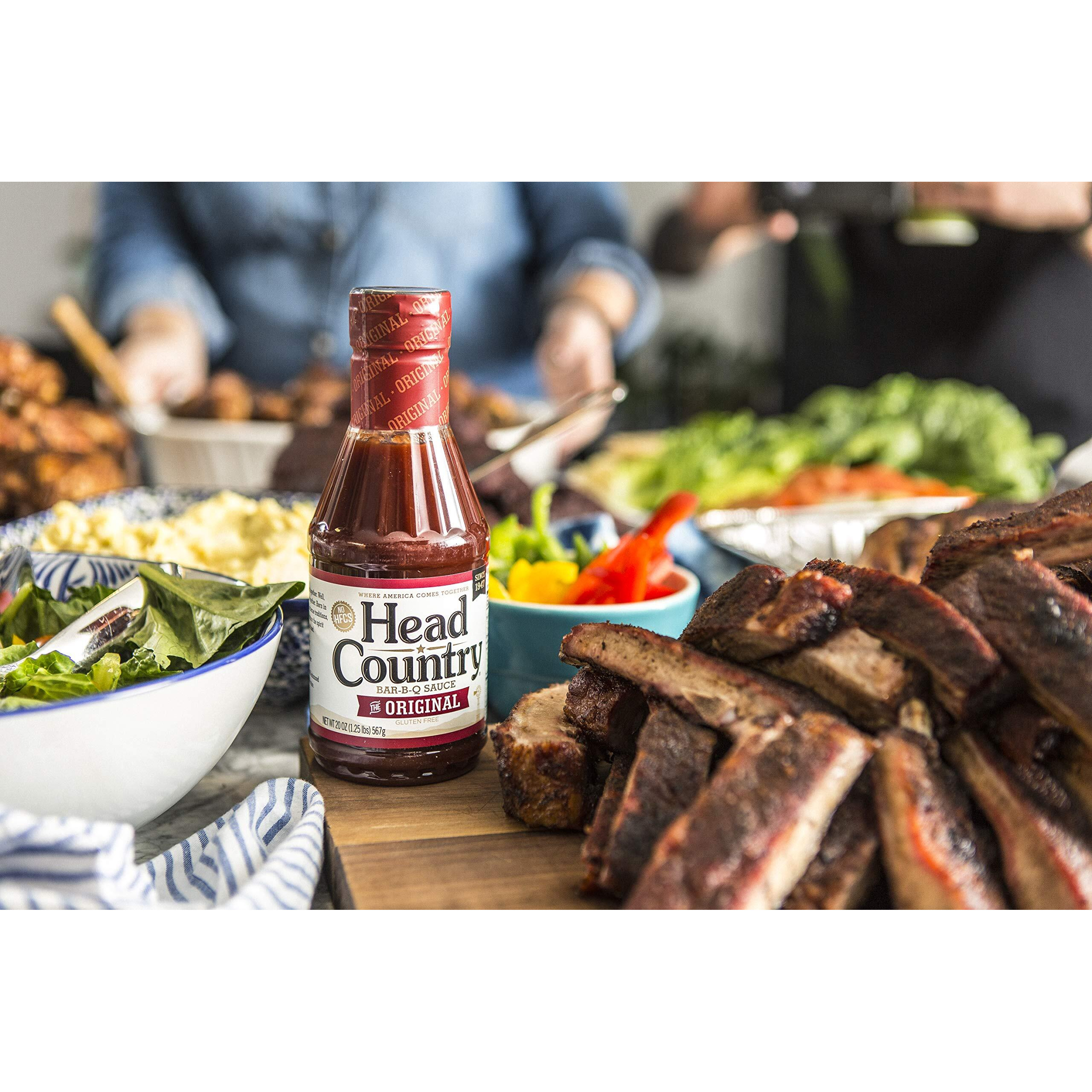 Head Country Bar-B-Q Sauce, Original | Soy Free, Gluten Free Barbecue Sauce With No Added Preservatives | Sweet & Savory Championship Bbq Sauce For Chicken, Pork, Ribs & Burgers | 80 Ounce, Pack Of 1