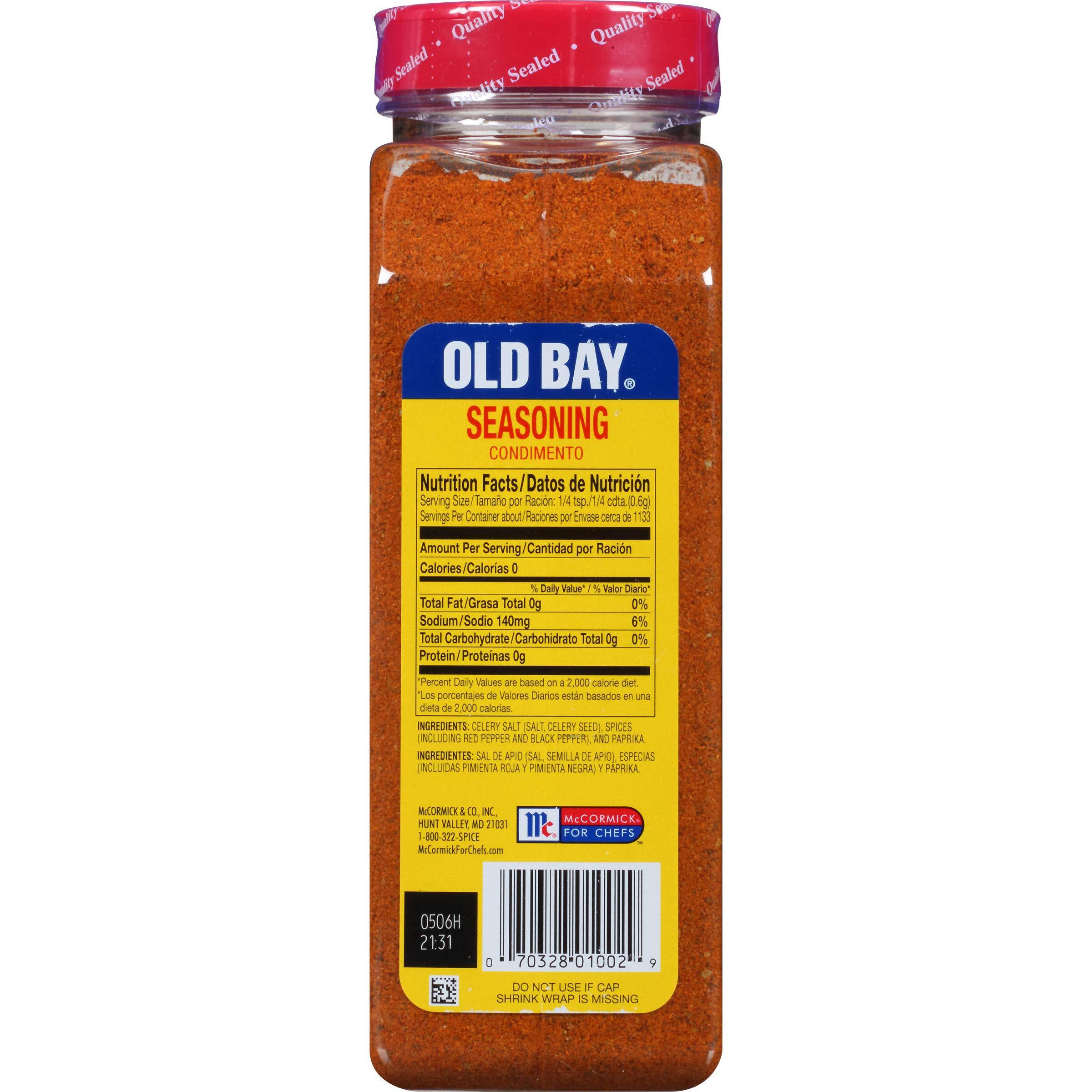 Old Bay Seafood Seasoning, 24 Oz Shaker