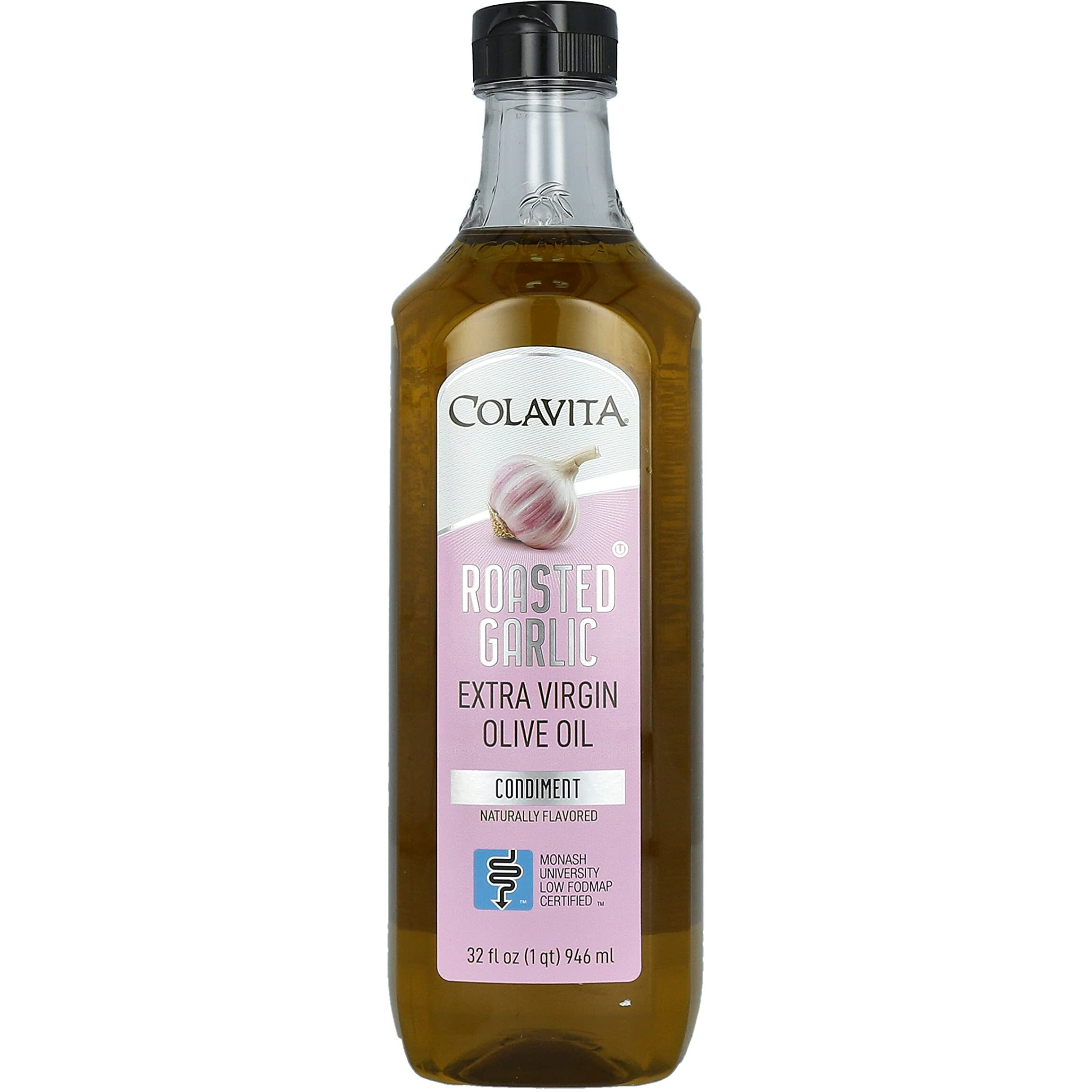 Colavita All Natural Roasted Garlic Extra Virgin Olive Oil 32Oz Plastic
