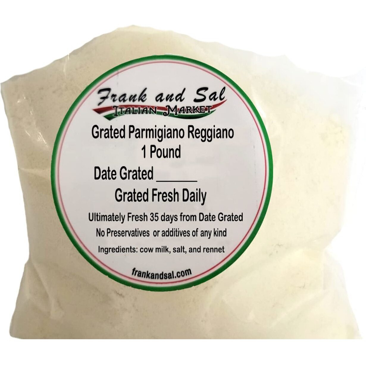 Parmigiano Reggiano - Grated Cheese - 1 Pound Ground Fresh Daily.