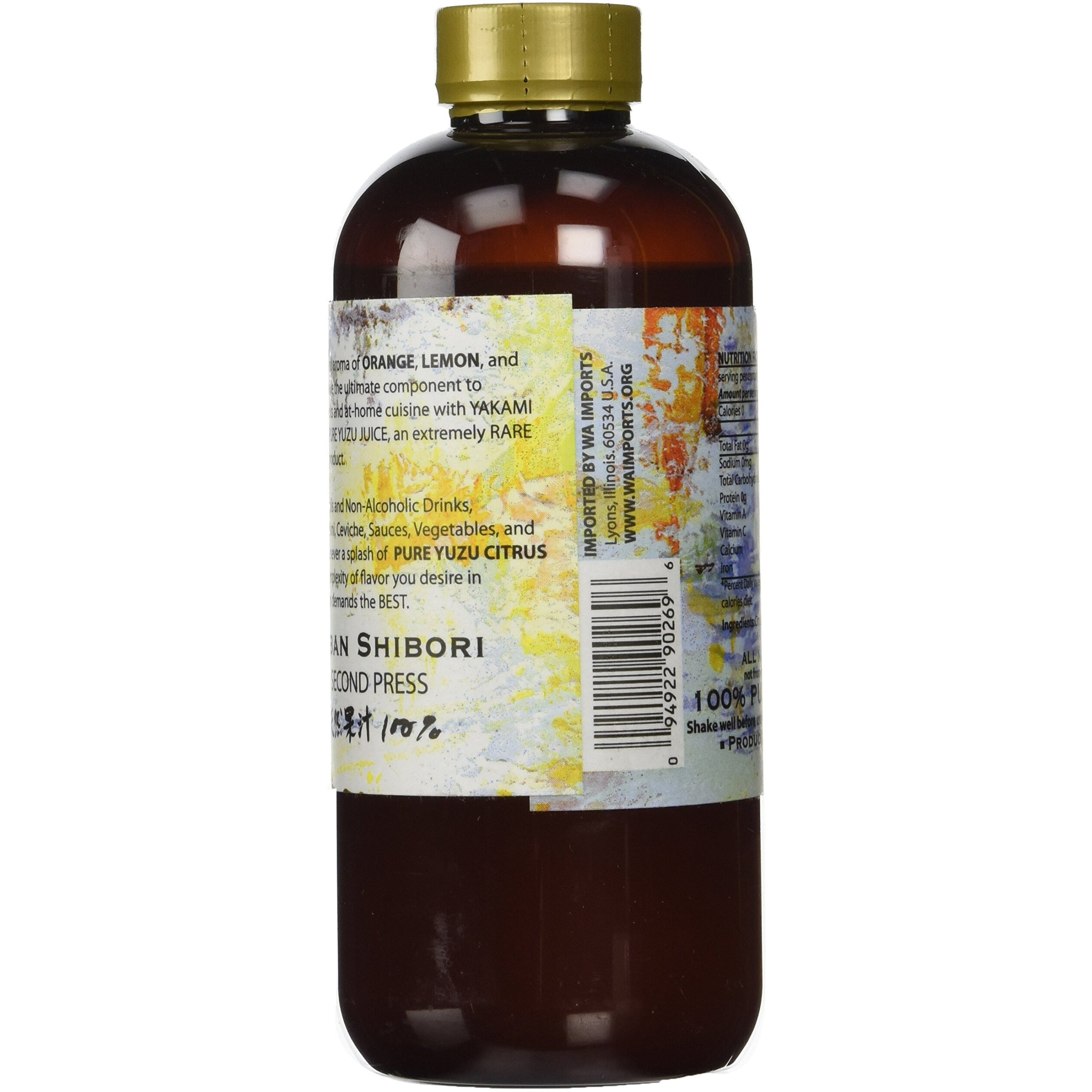 Yakami Orchard 100 % Pure Japanese Yuzu Juice 12 Oz. / 375 Ml