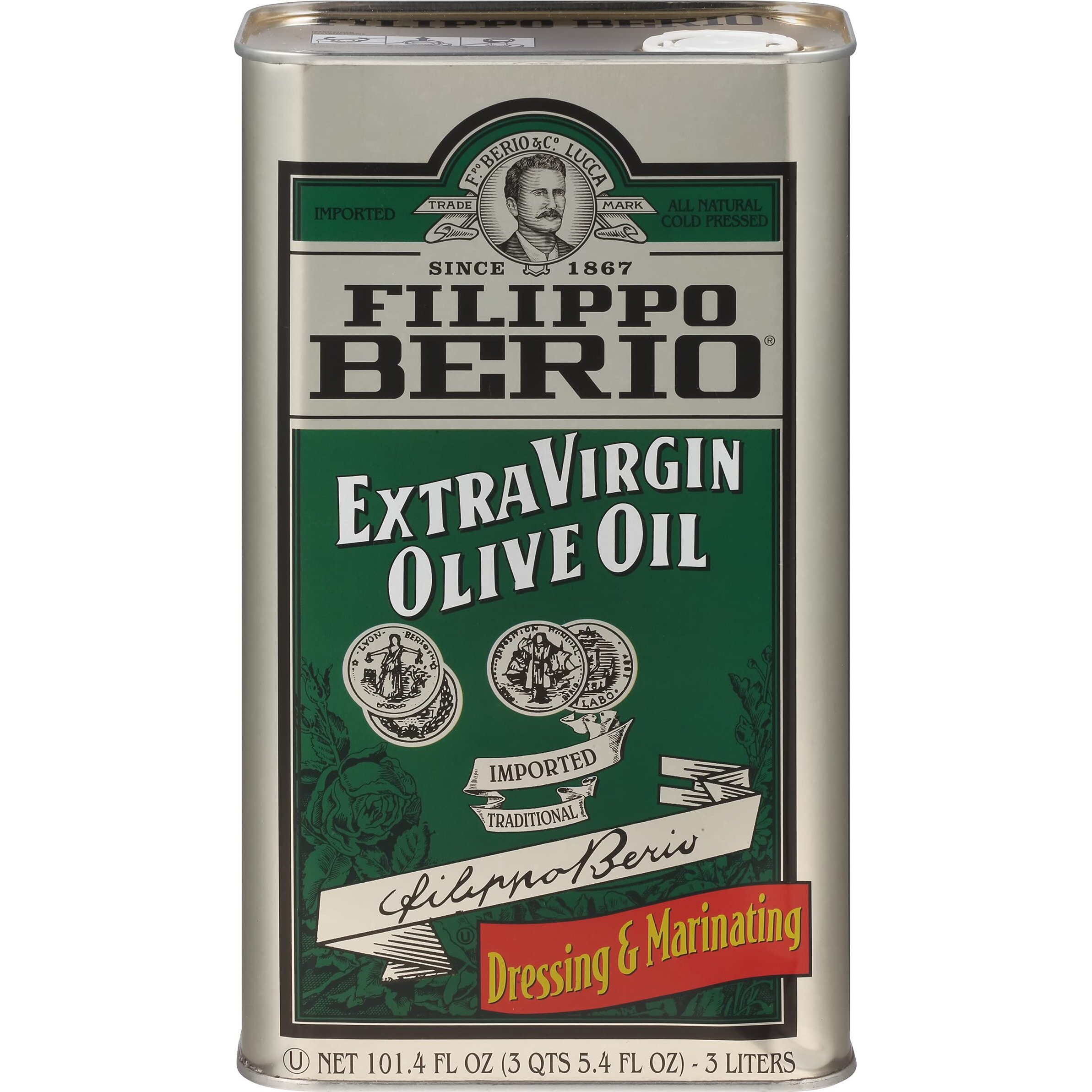 Filippo Berio Extra Virgin Olive Oil, 101.4 Ounce Tin