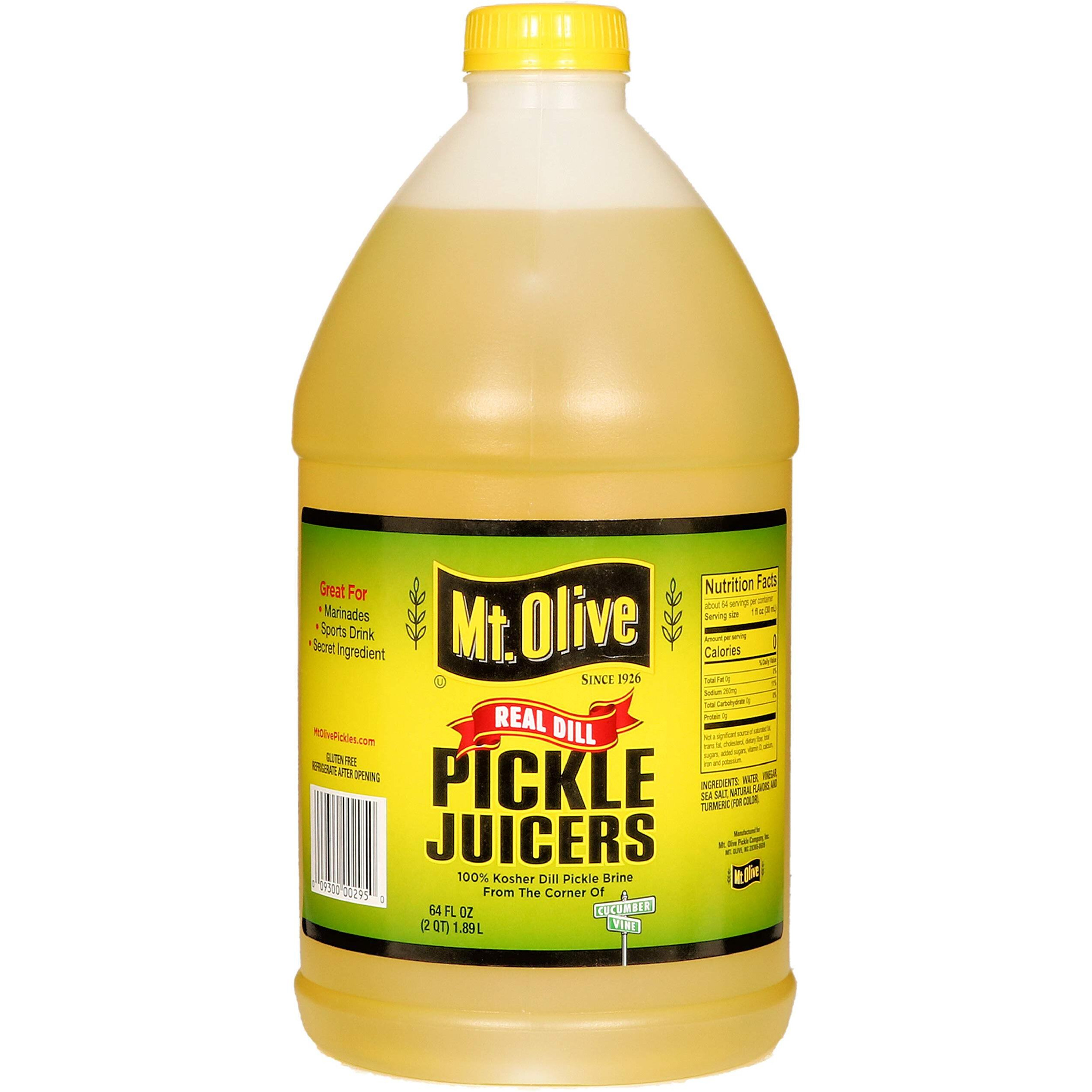 Mt. Olive Pickle Juice 100% Kosher Dill Pickle Brine, 64 Ounce Bottle