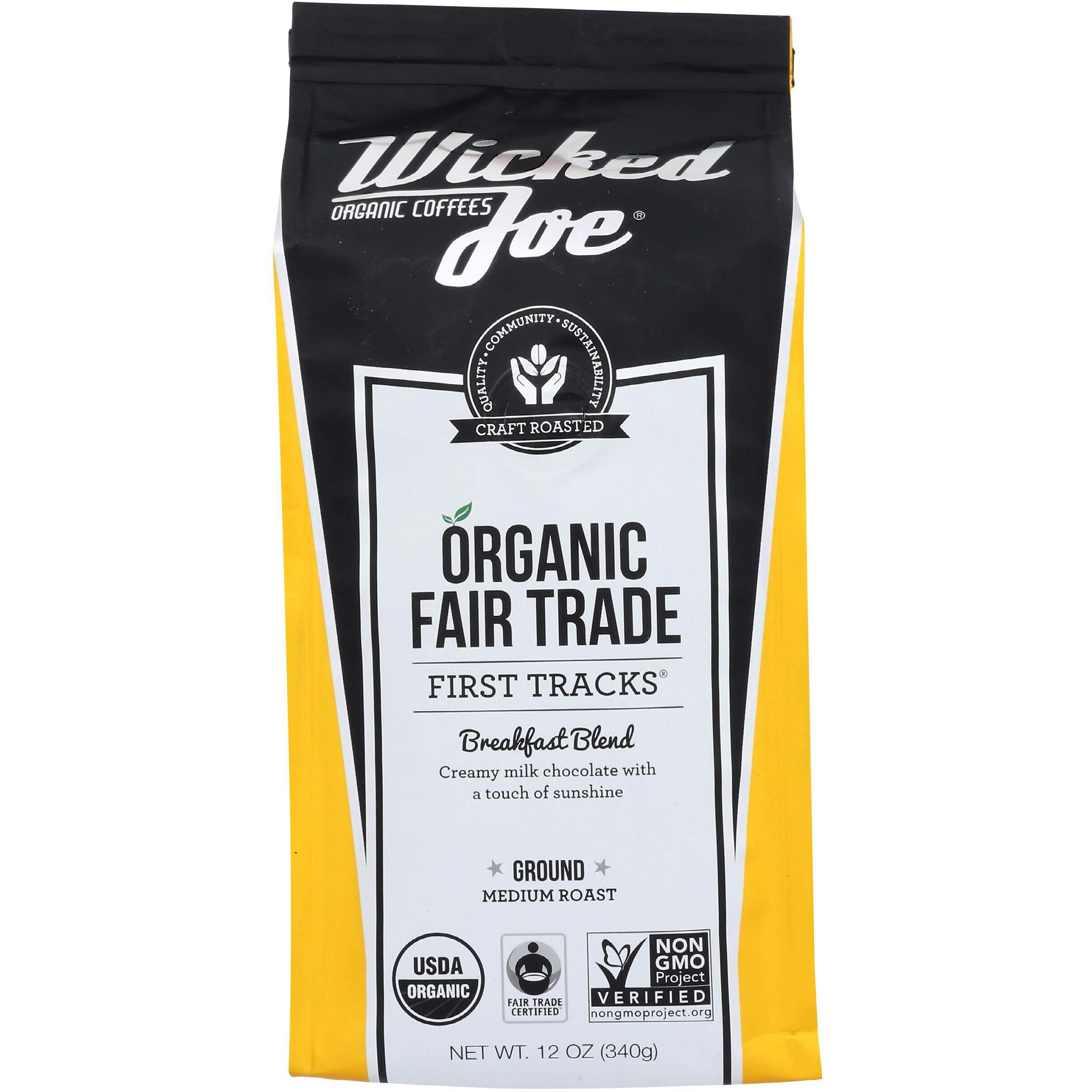 Wicked Joe Coffee Breakfast Blend Ground, 12 Oz, Yellow