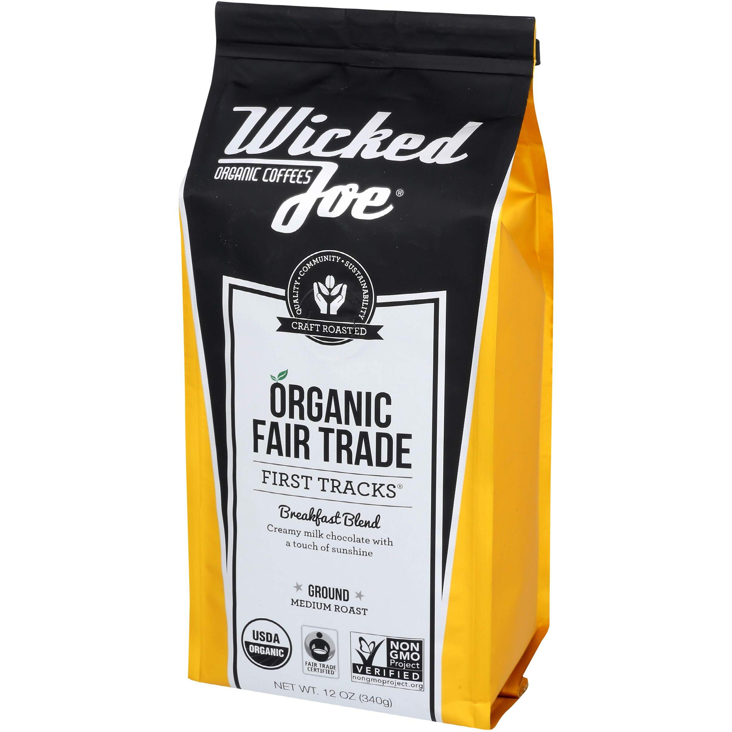 Wicked Joe Coffee Breakfast Blend Ground, 12 Oz, Yellow