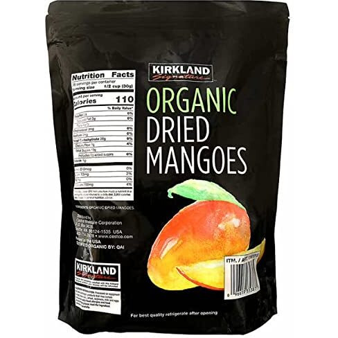 Kirkland Signature Organic Dried Mango, 40 Ounce