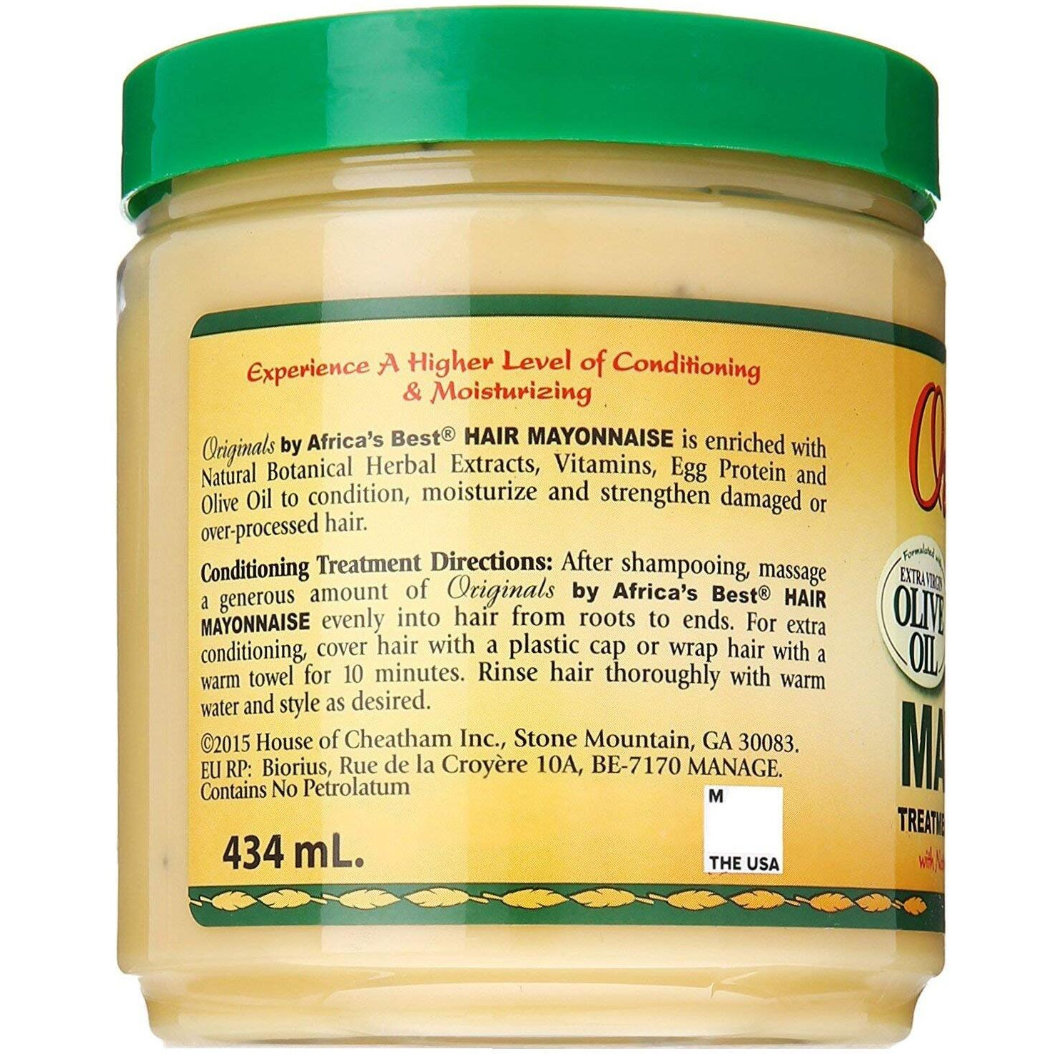 Africa's Best Organics Hair Mayonnaise, 15 Oz - Pack Of 3