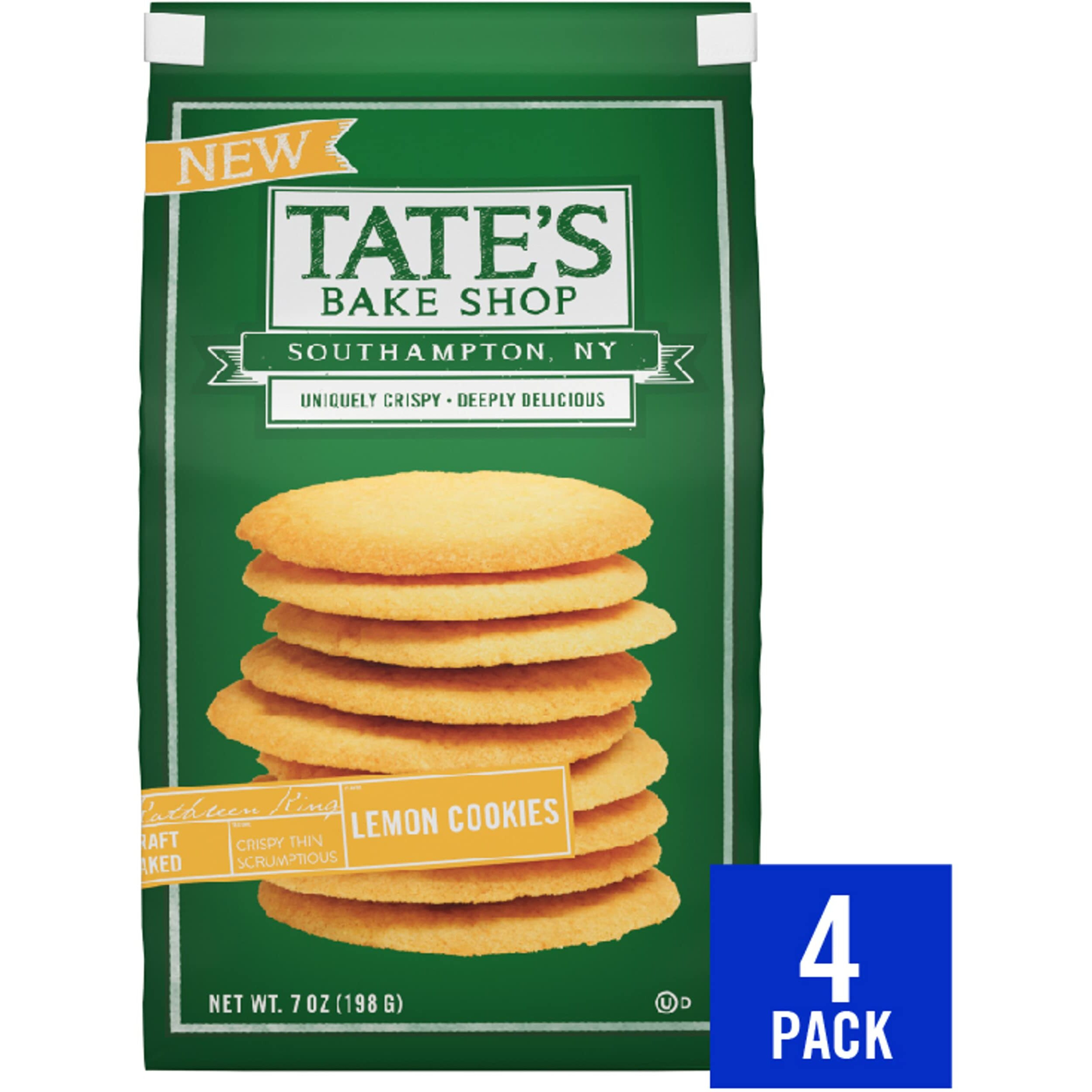 Tate's Bake Shop Lemon Cookies, 4 - 7 Oz Bags