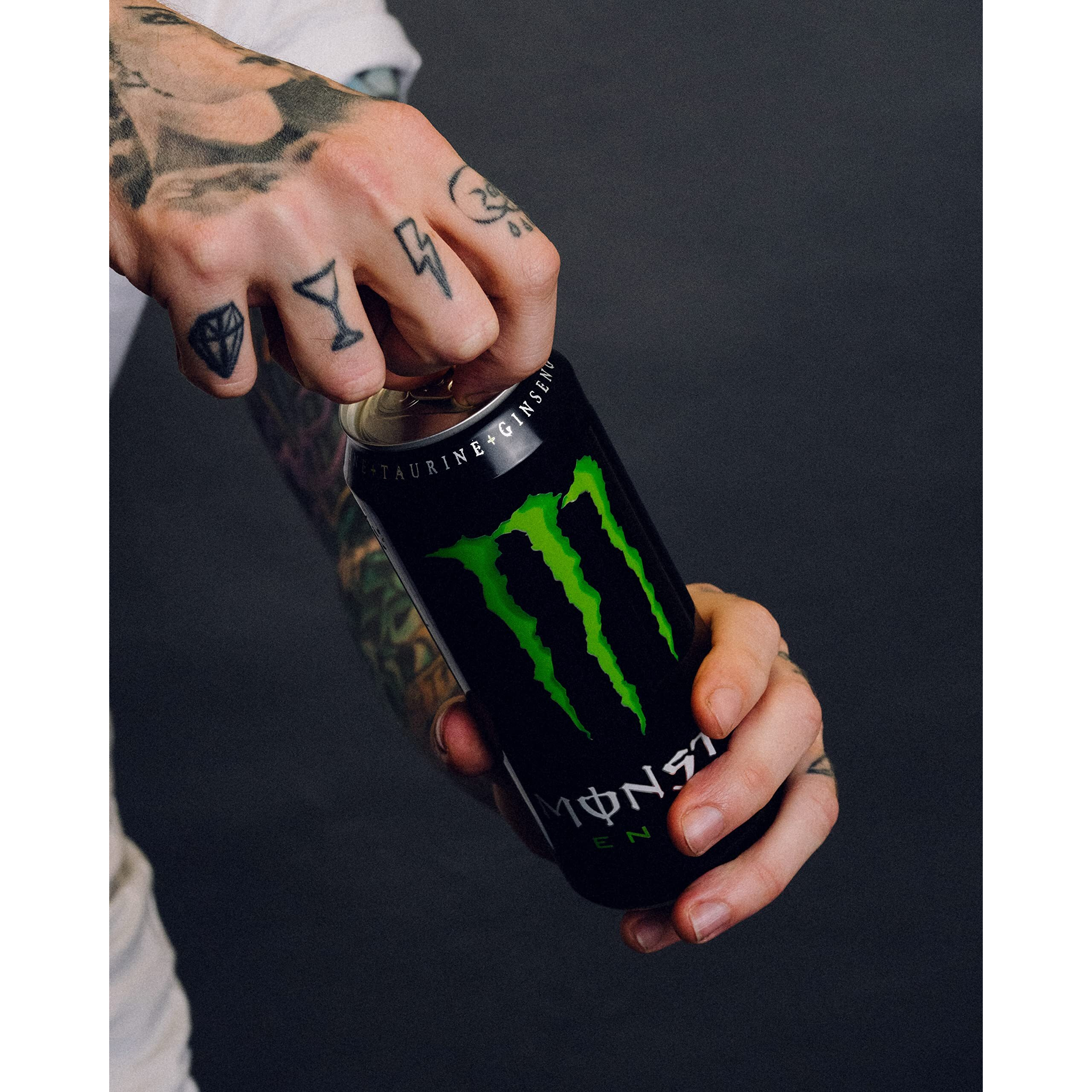 Monster Energy Drink, Green, Original, 16 Fl Oz (Pack Of 24)