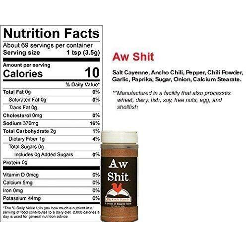 Big Cock Ranch - Box O' Shit Sampler Pack Of 4 Different Seasonings (1 Each Of Bull, Special, Good & Aw)