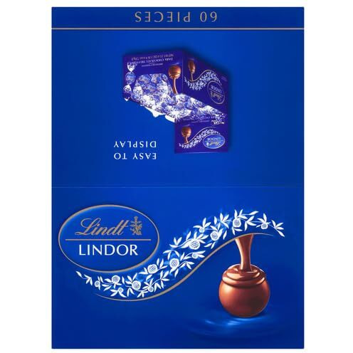 Lindt Chocolate Lindor Truffles, Dark Chocolate, Great For Holiday Gifting, 60 Count(Pack Of 1)