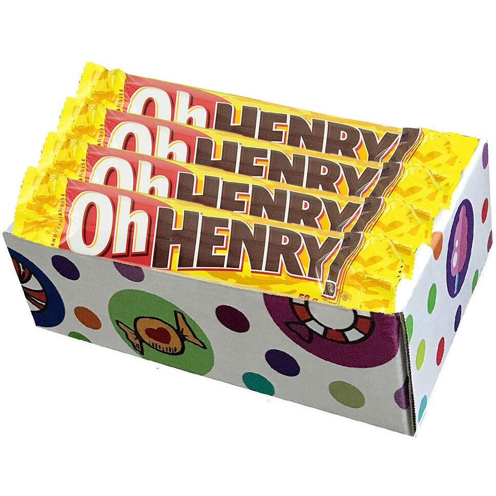 Candylab Oh Henry Chocolate Candy Bars, Caramel, 32.64 Ounce