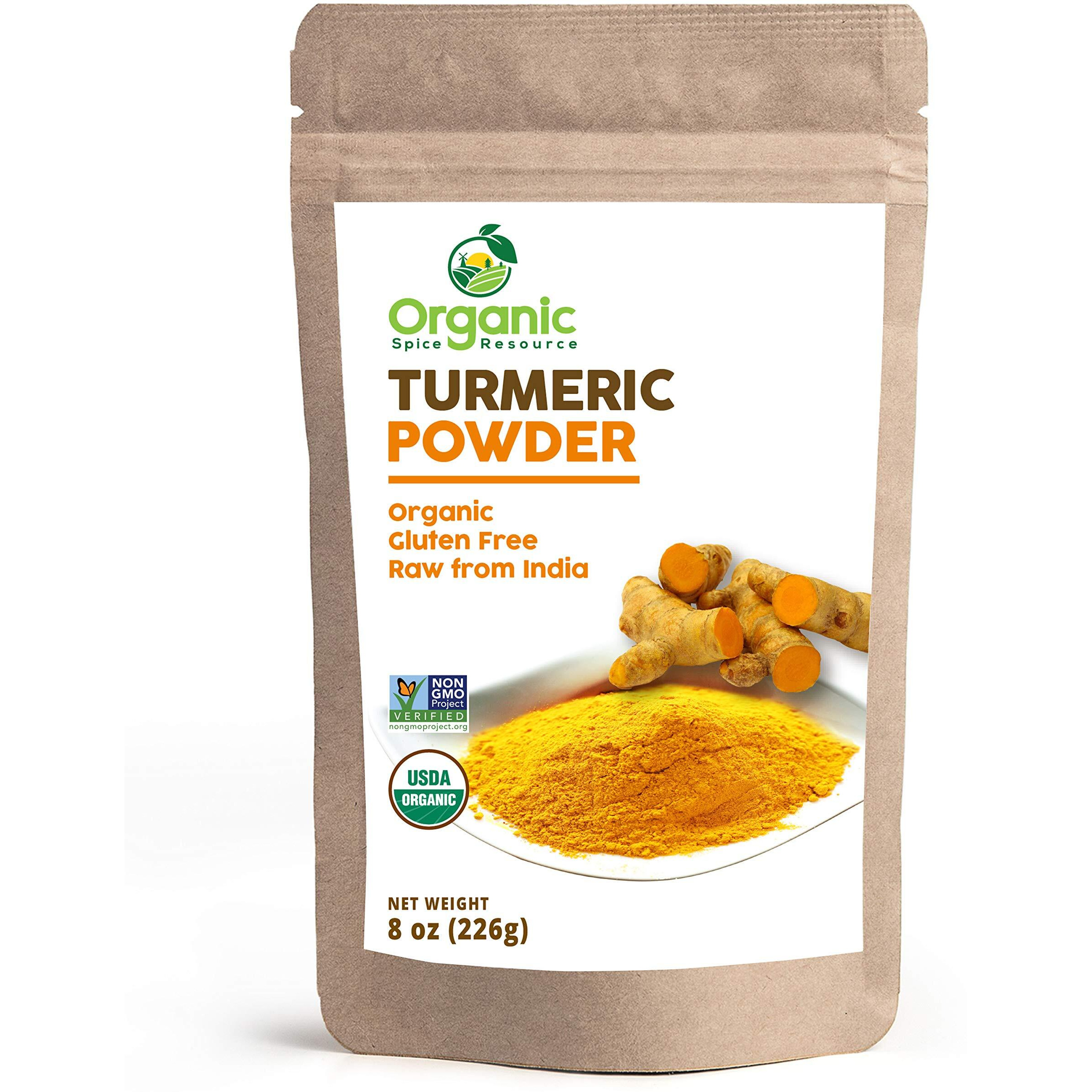 Organic Spice Resource Turmeric Root Powder, 8 Oz (226 G)