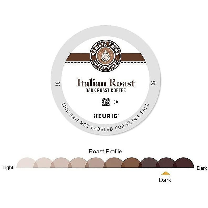 Barista Prima Coffeehouse 6614 Italian Roast K-Cups Coffee Pack, 24/Box