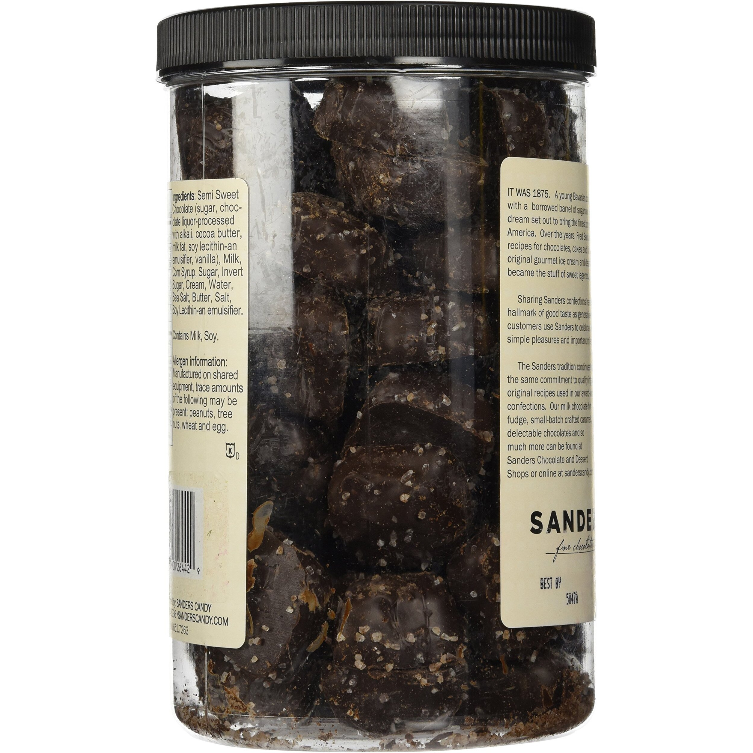 Sanders Dark Chocolate Sea Salt Caramels - 36 Ounces (2.25 Pounds)