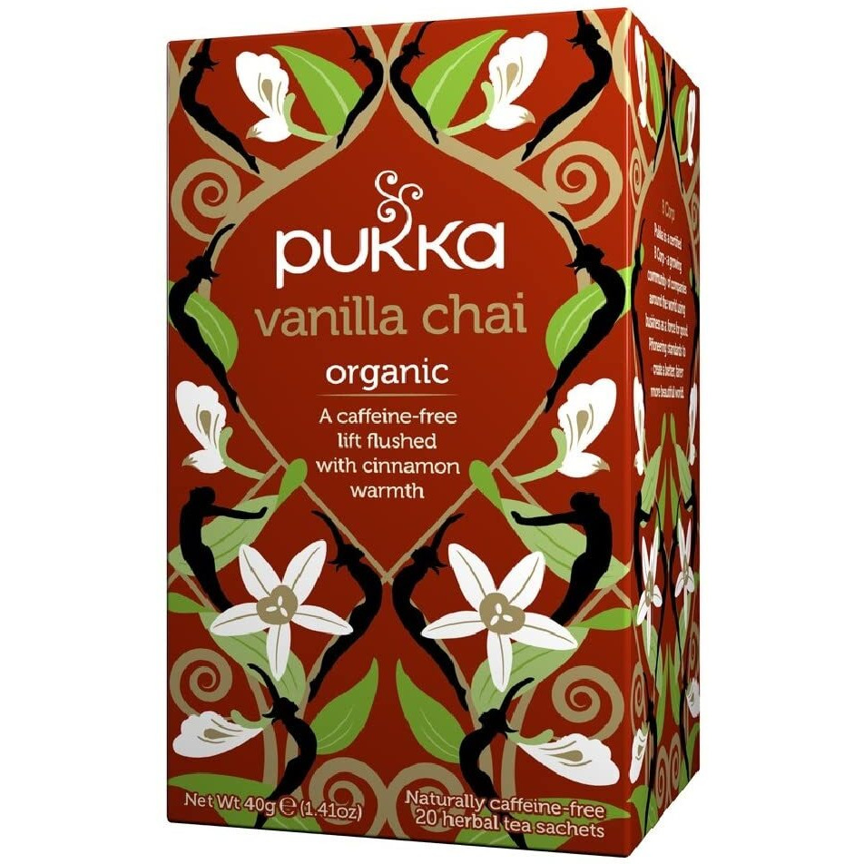 Pukka Organic Herbal Tea Vanilla Chai 20 Tea Bags