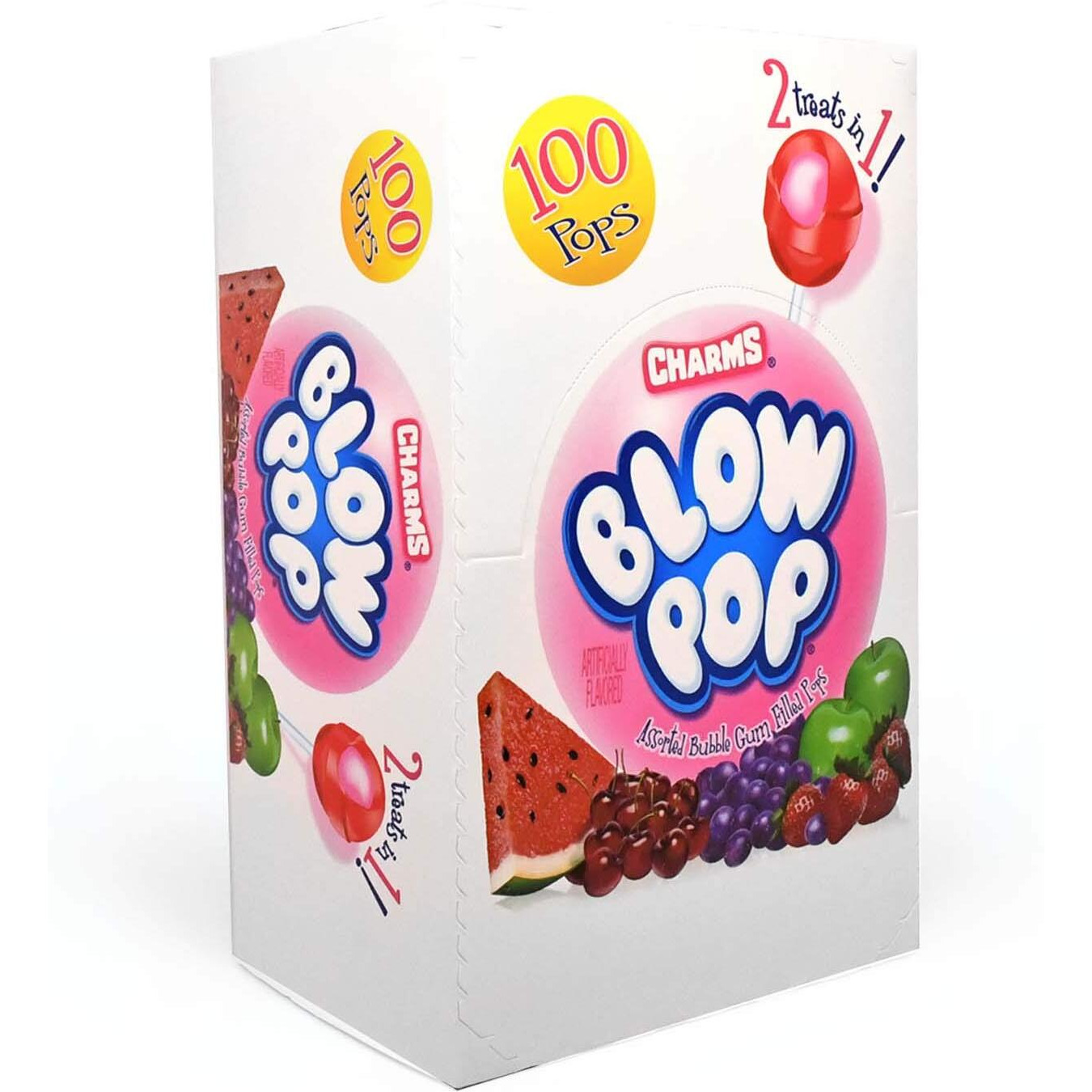 Charms Blow Pops, Assorted Flavors, 100-Count Box (8138)