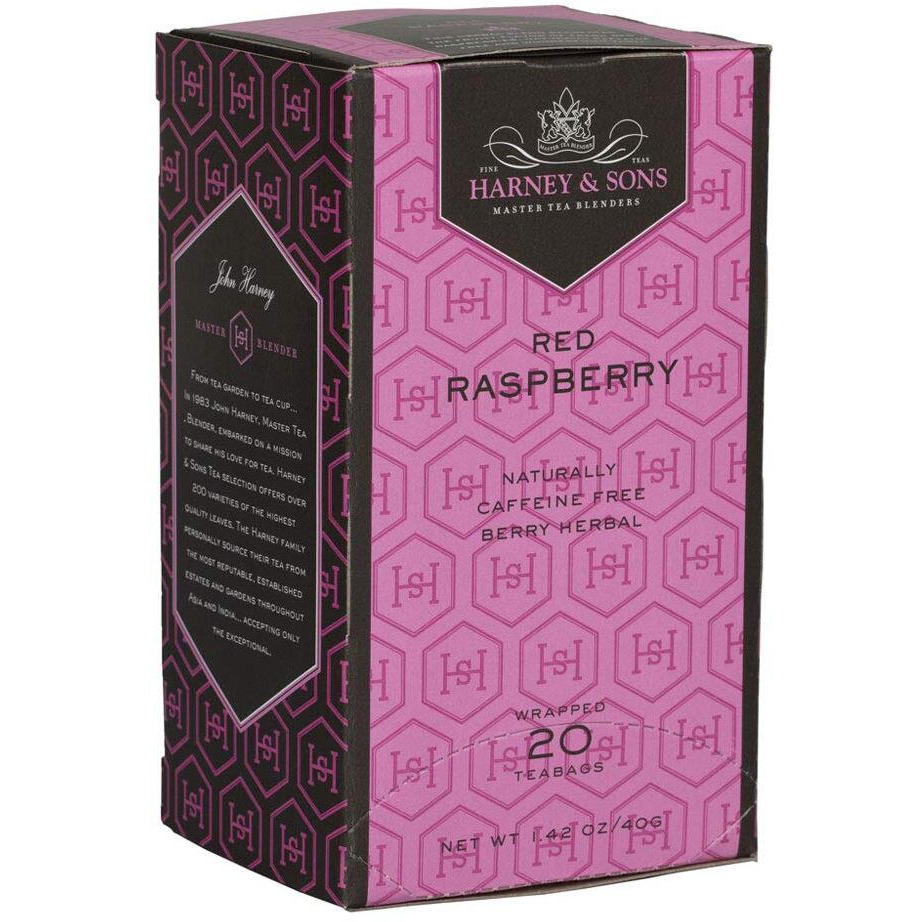 Harney & Sons Herbal Tea, Red Raspberry, 20 Tea Bags, 1.29 Oz