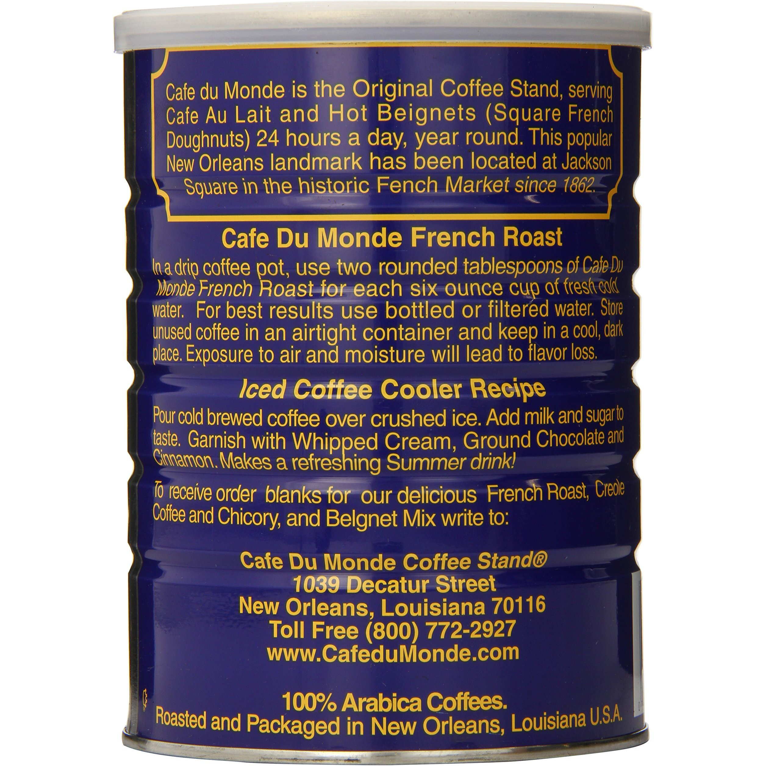 Cafe Du Monde Coffee, French Roast, 13 Ounce (Pack Of 3)