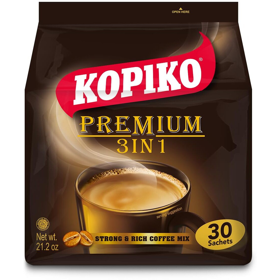 Kopiko 3 In 1 Instant Coffee, 21.2 Ounce (Pack Of 1)