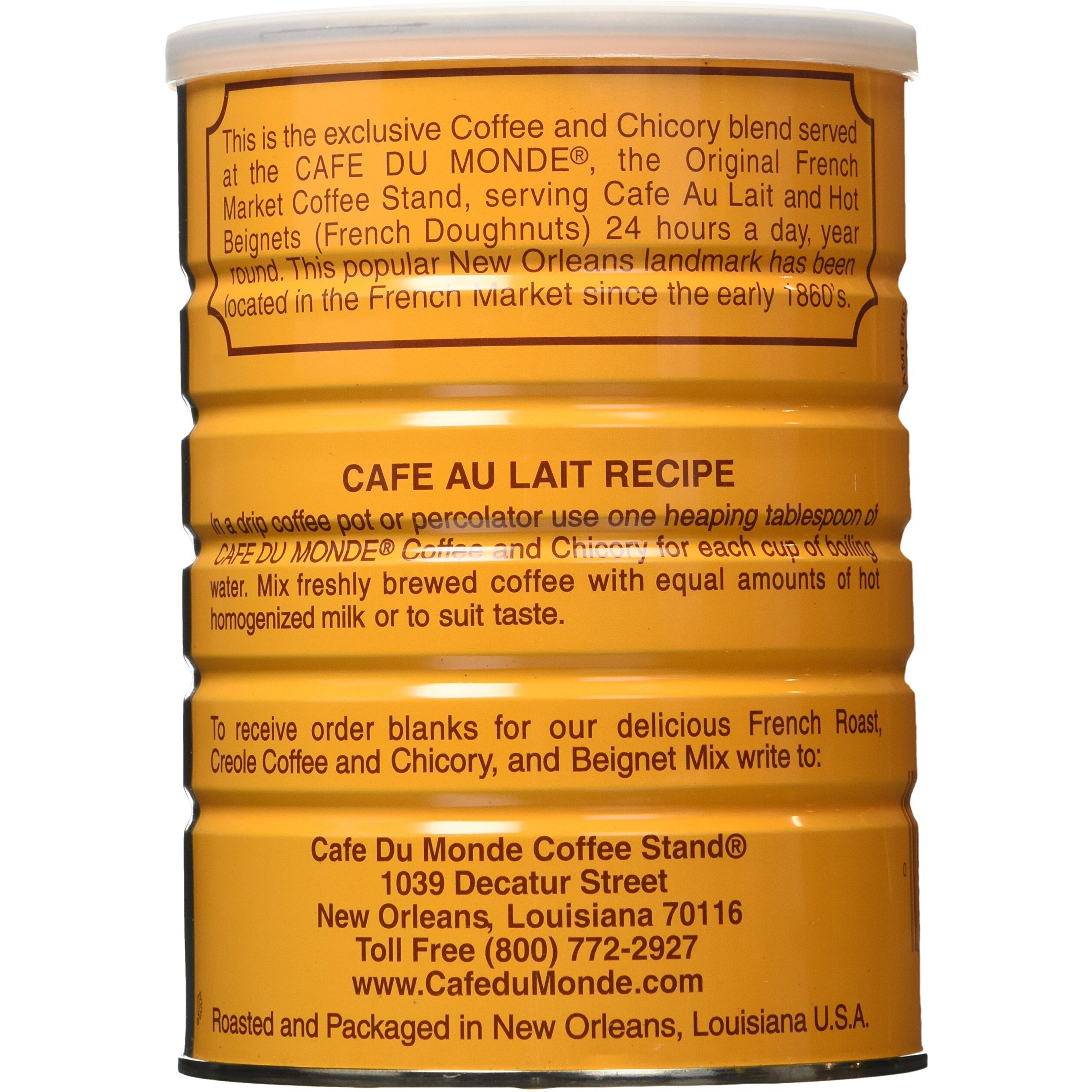 Cafe Du Monde Coffee Chicory, 15 Ounce (Pack Of 3)