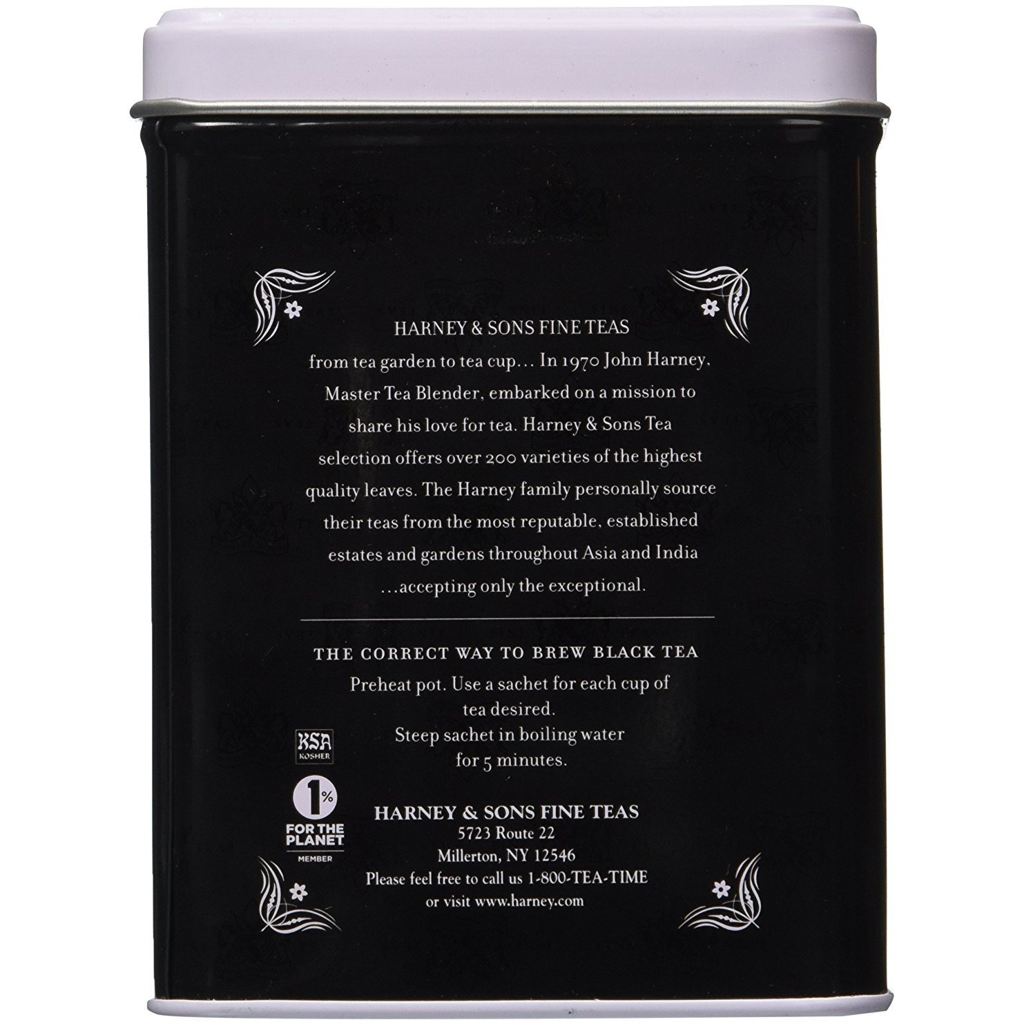 Harney & Sons Soho Chocolate Coconut Tea - 20 Count Sachet Tin