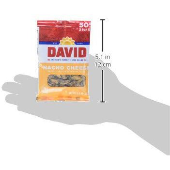 David Seed Sunflower Seeds, Nacho Cheese, 0.8 Ounce, 36 Count