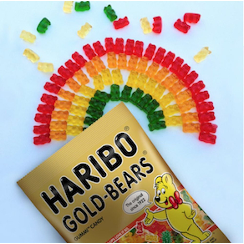 Haribo Gummi Candy, Goldbears, 2 Ounce (Pack Of 4)