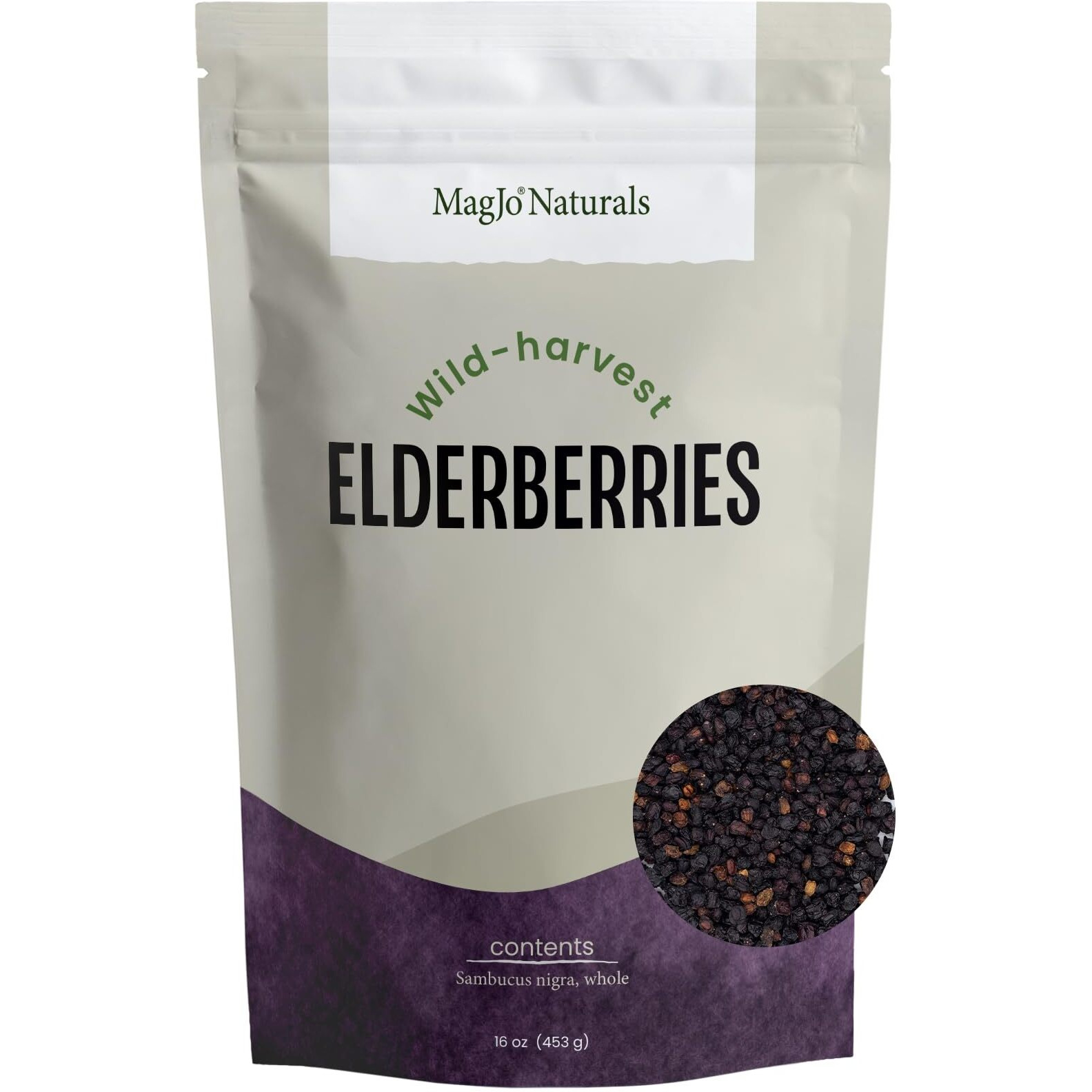 Magjo Elderberry Dried Wild Harvest, Elderberries