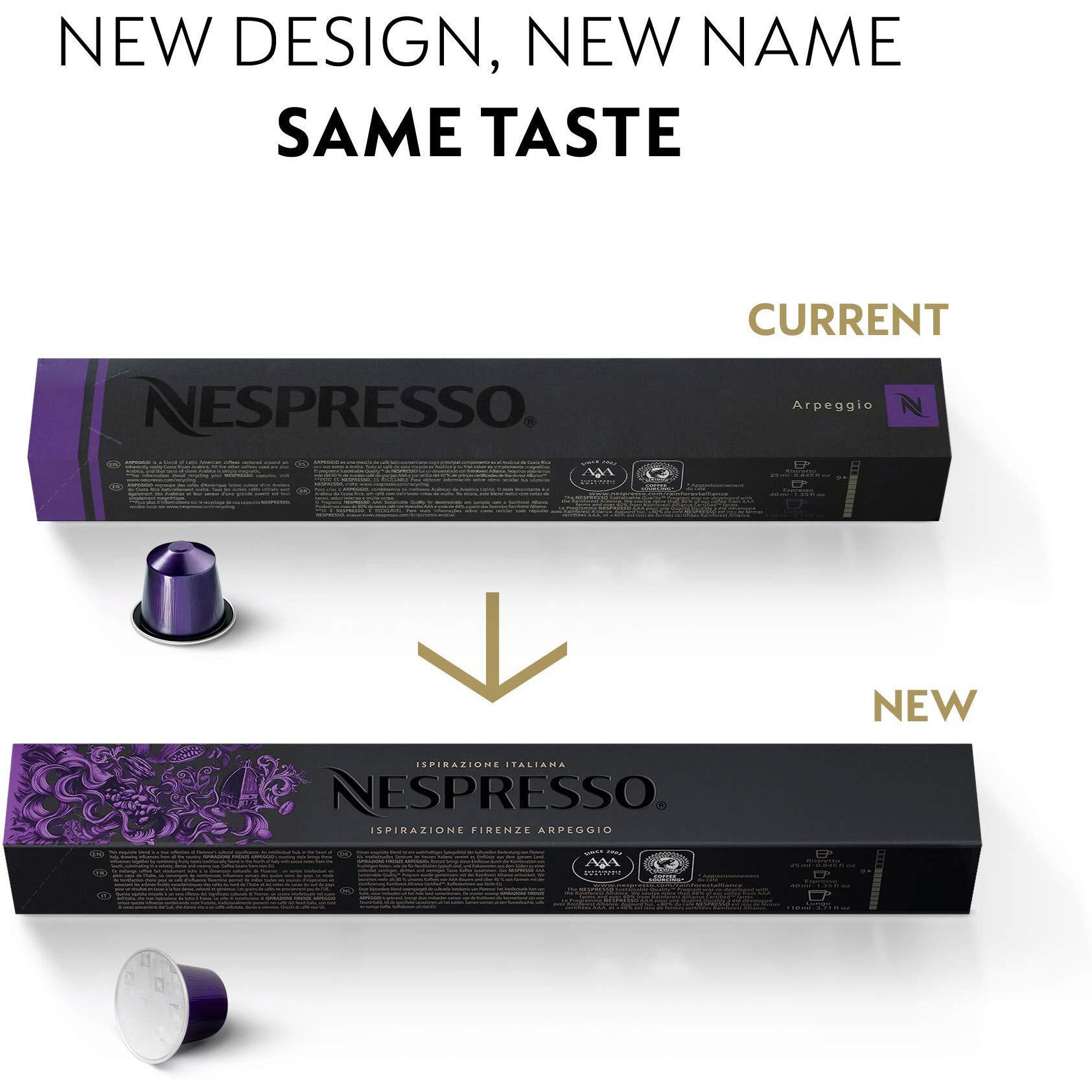 Nespresso Capsules Original Line, Ispirazione Espresso Variety Pack, Medium Roast Espresso Coffee, 100 Count Espresso Coffee Pods