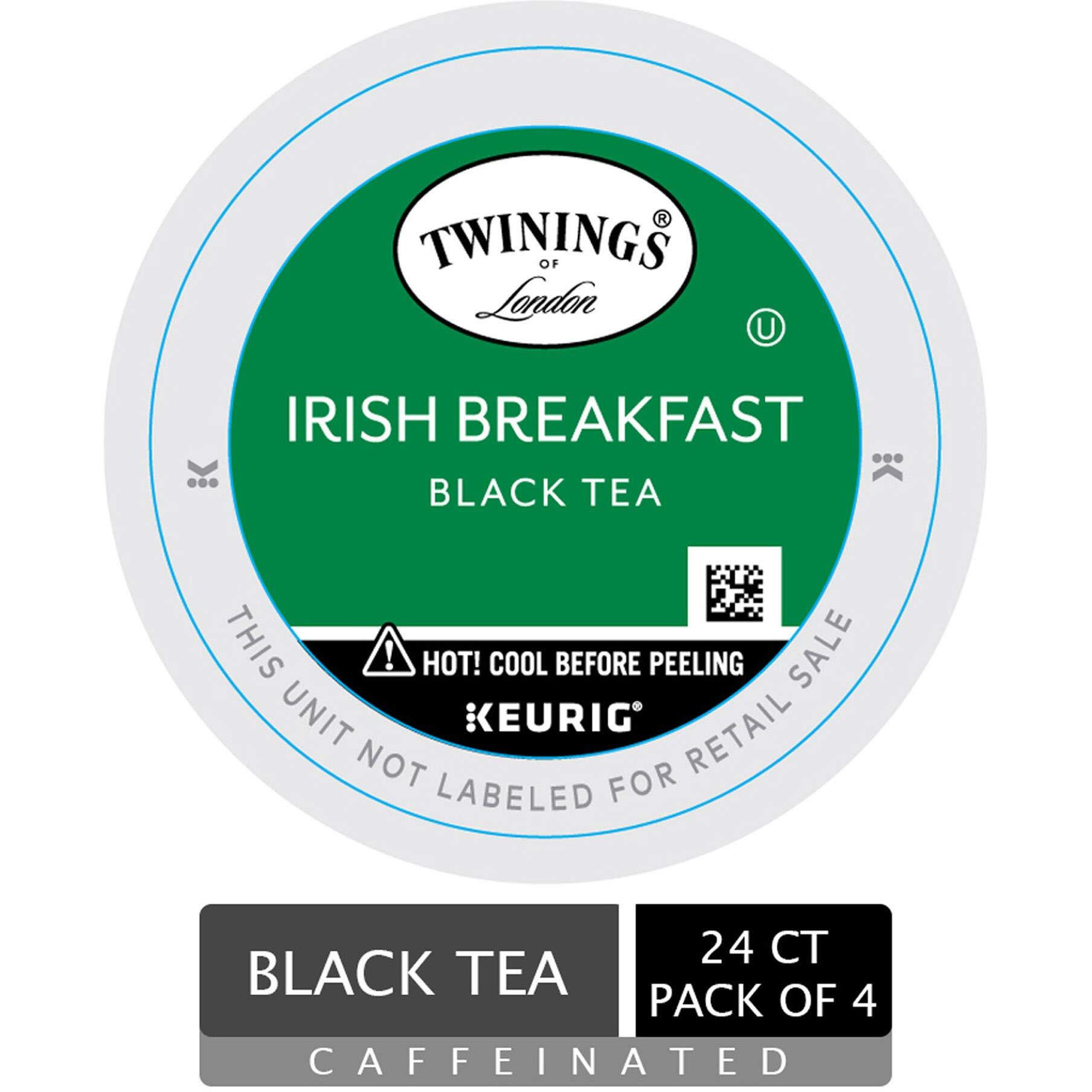 Twinings Of London Irish Breakfast Tea K-Cups For Keurig, 24 Count (Pack Of 4)