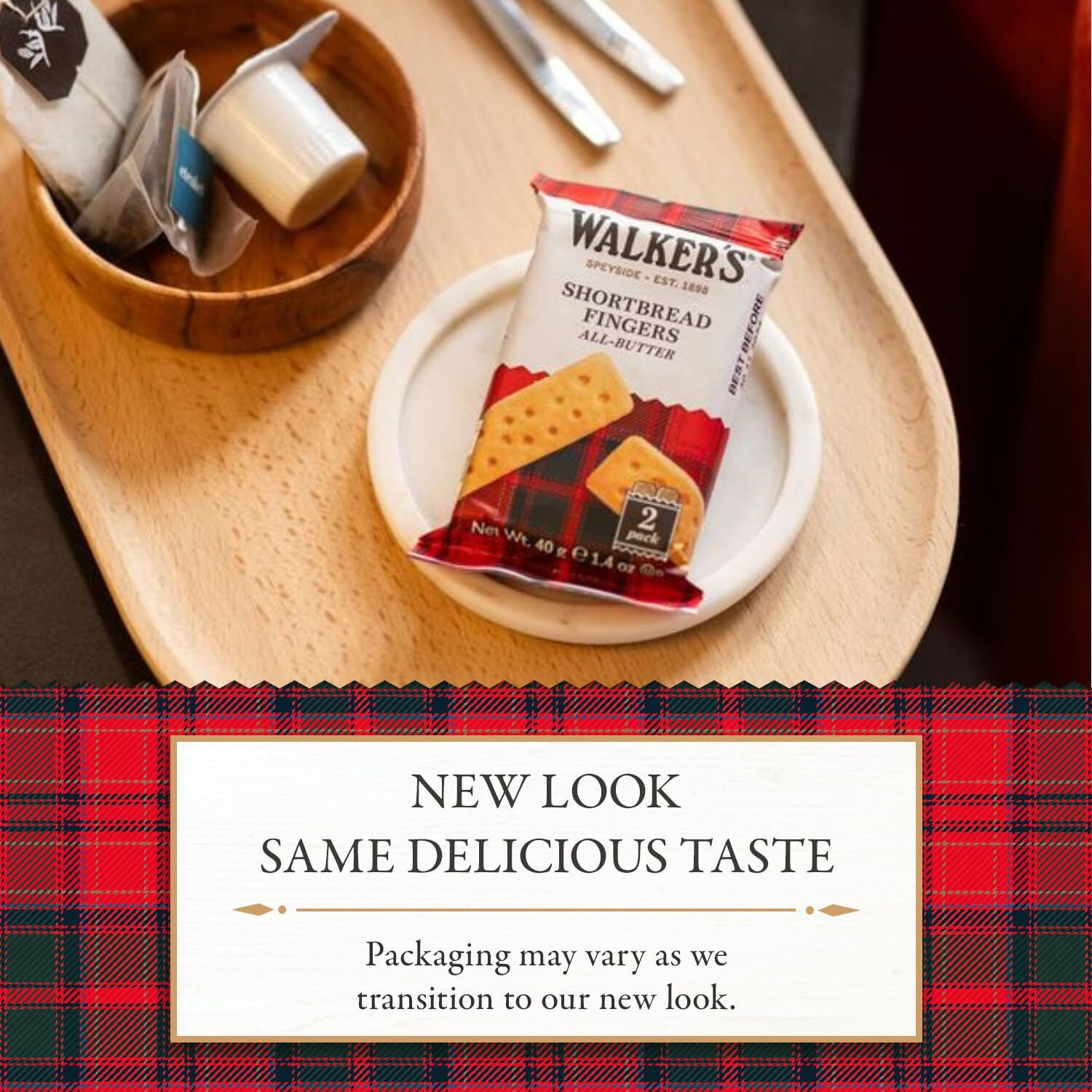 Walkers All-Butter Shortbread Fingers - 2-Count Snack Packs (Pack Of 24) - Authentic Shortbread Cookies From Scotland