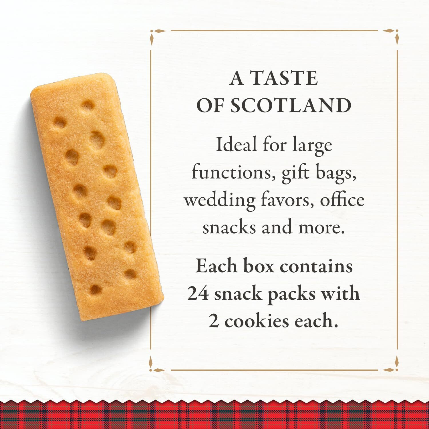Walkers All-Butter Shortbread Fingers - 2-Count Snack Packs (Pack Of 24) - Authentic Shortbread Cookies From Scotland