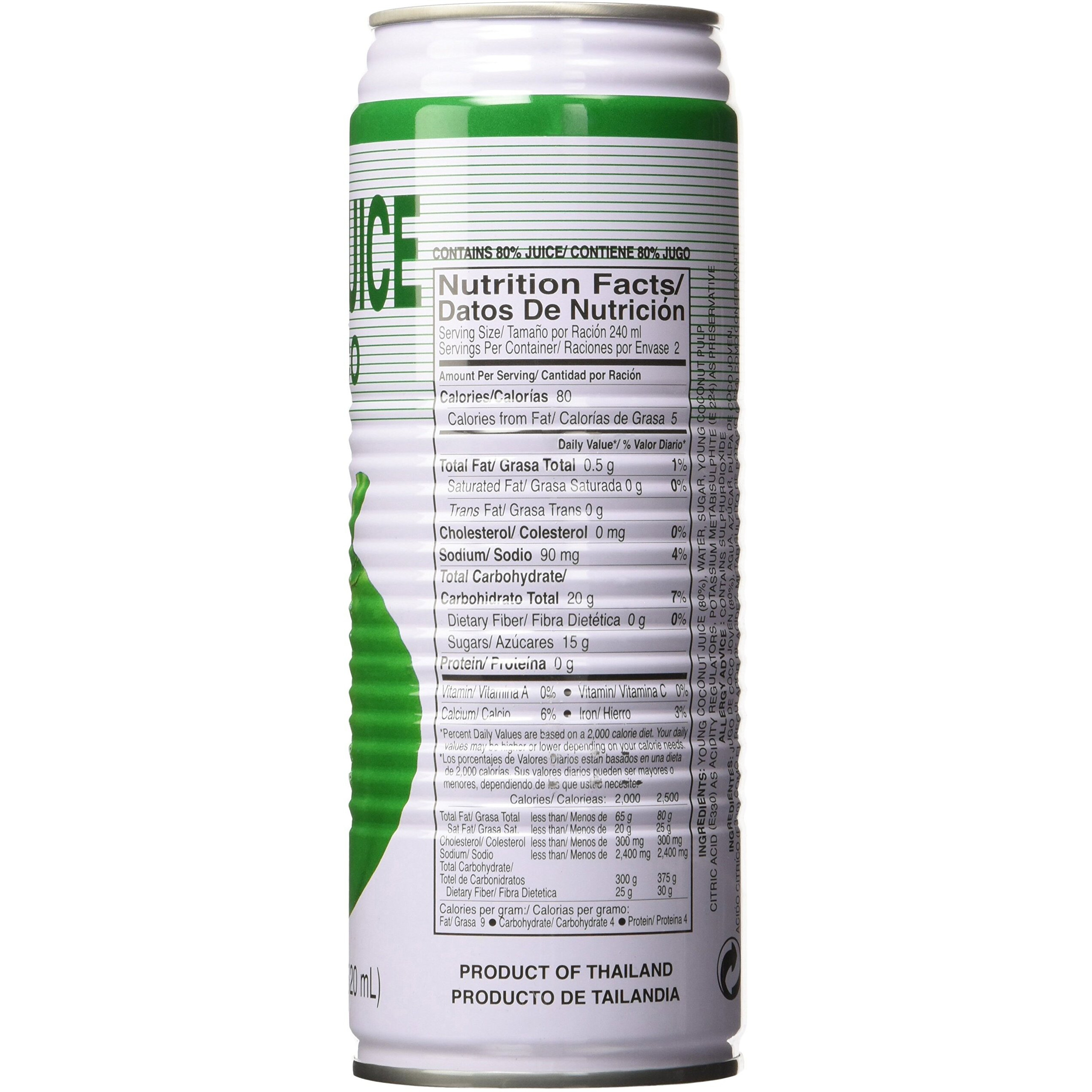 Foco Coconut Juice, 17.6 Fl Oz, Pack Of 12