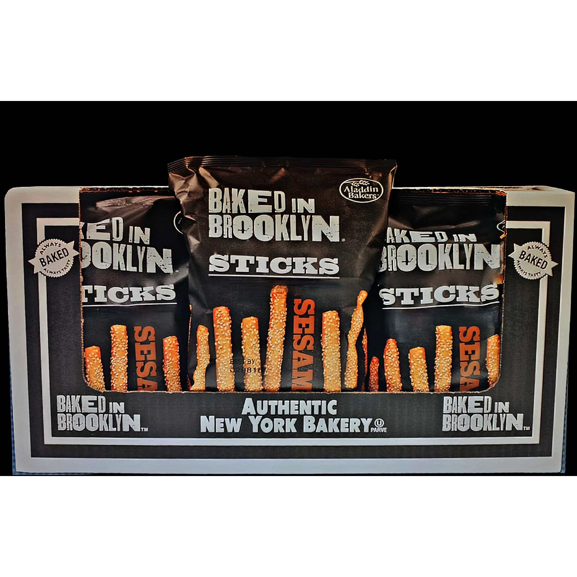 Baked In Brooklyn Breadsticks Certified Kosher - Sesame 6 Oz - 6 Pack
