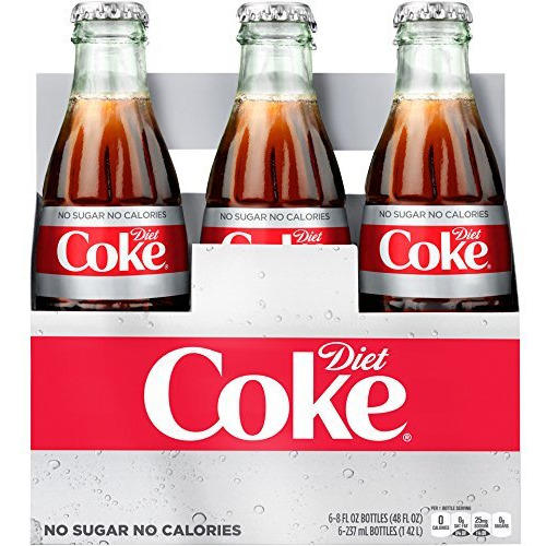 Diet Coke Glass Bottles 4(6 Packs)