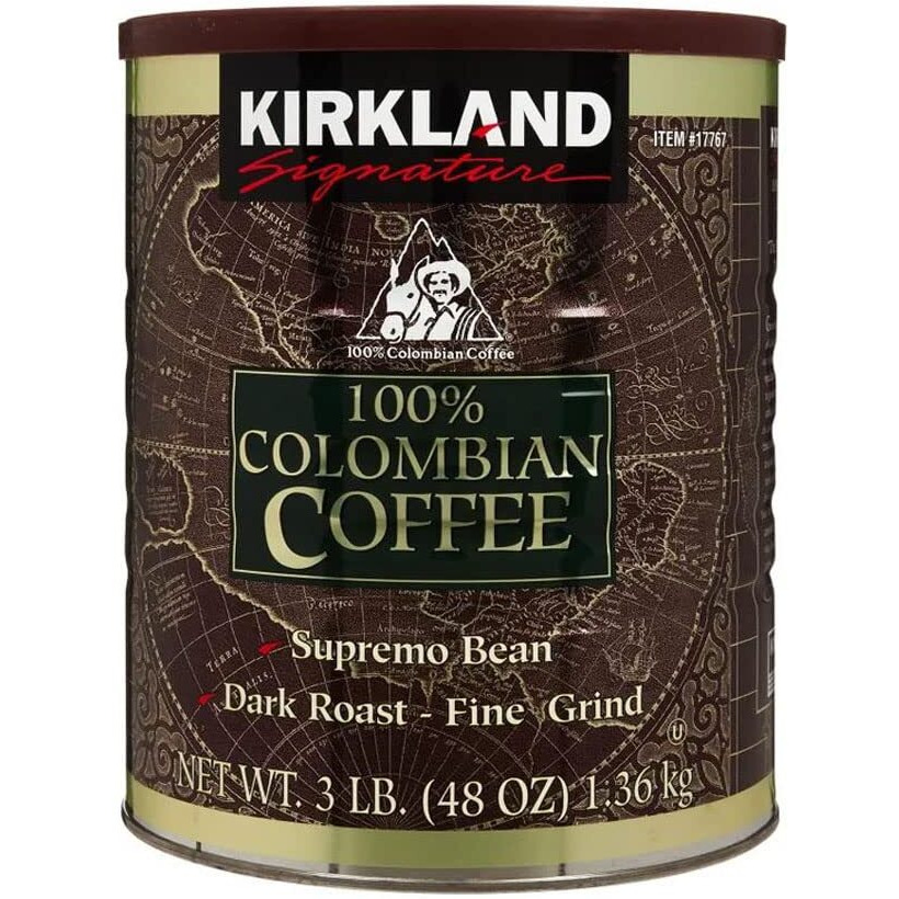 Signature 100% Colombian Coffee Supremo Bean Dark Roast-Fine Grind, 3 Pound