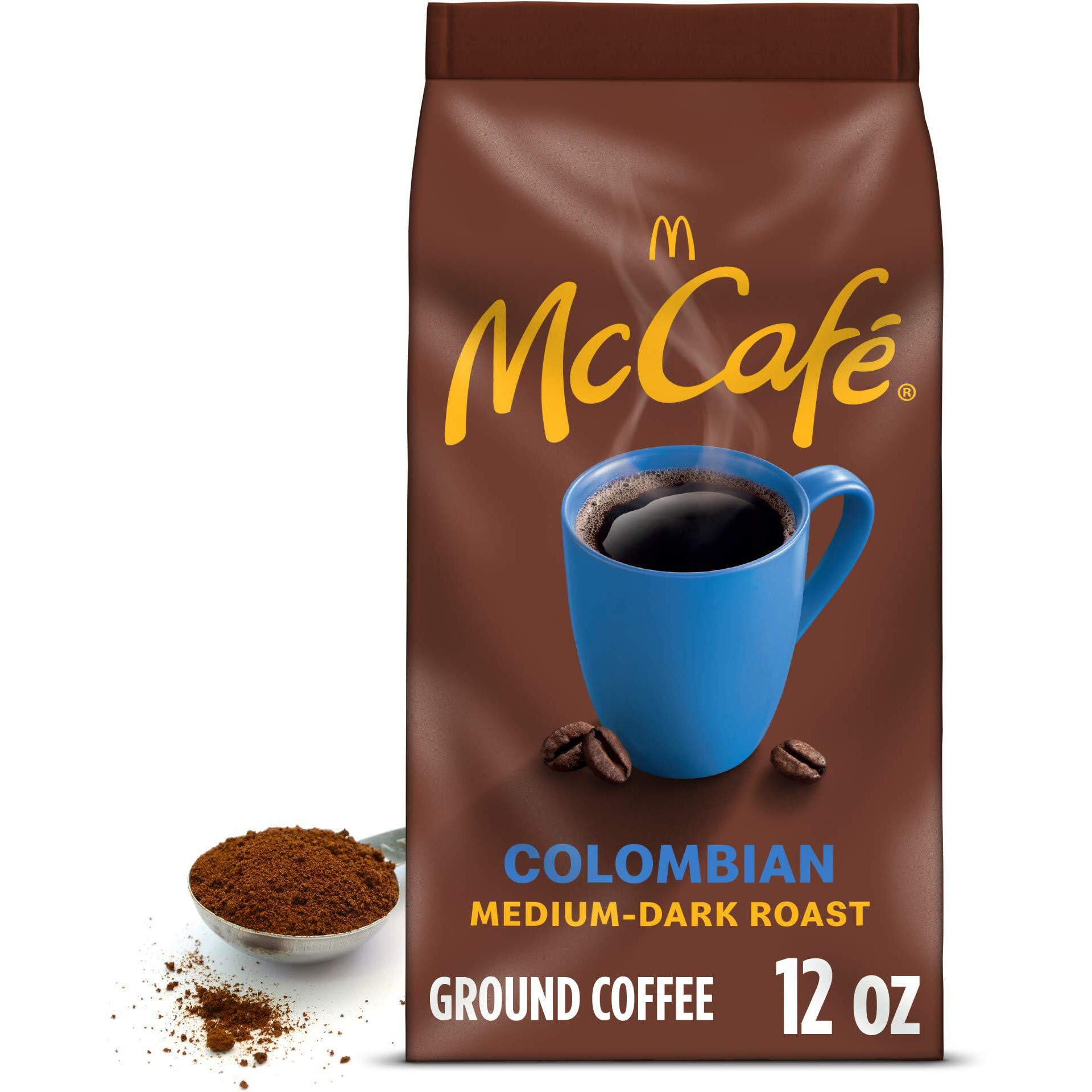 Mccafe Colombian, Medium-Dark Roast Ground Coffee, 12 Oz Bag