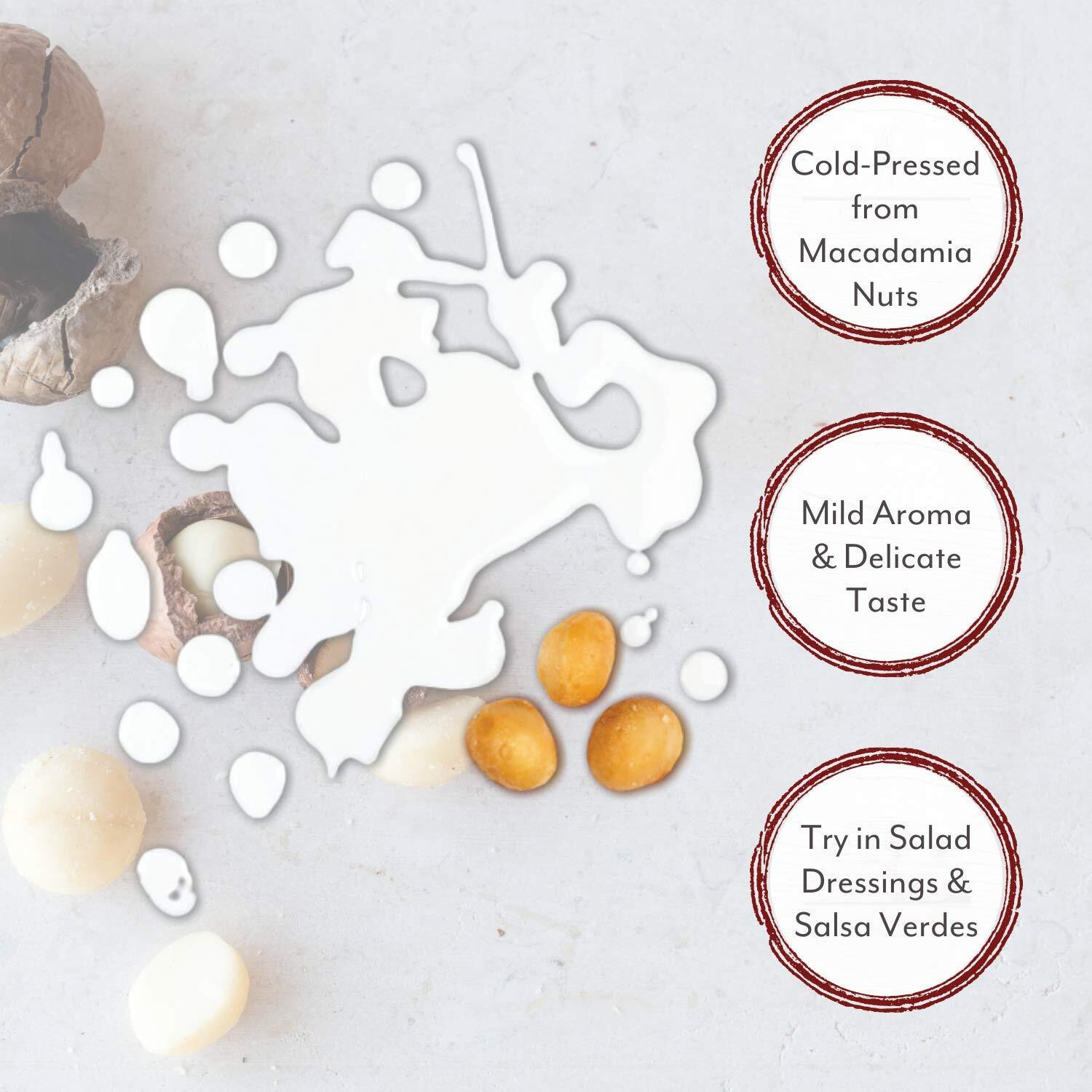 Roland Foods Virgin Macadamia Oil, Cold Pressed, Specialty Imported Food, 8.45 Fl Oz Can