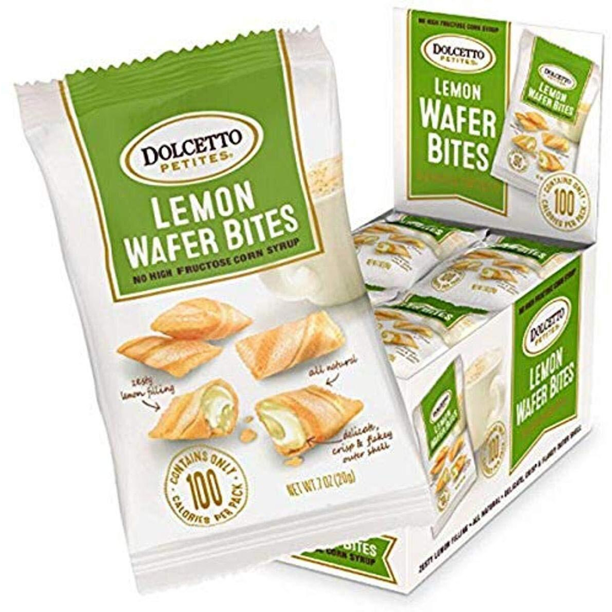 Dolcetto Lemon Wafer Bites, 0.70 Ounce (Pack Of 24)