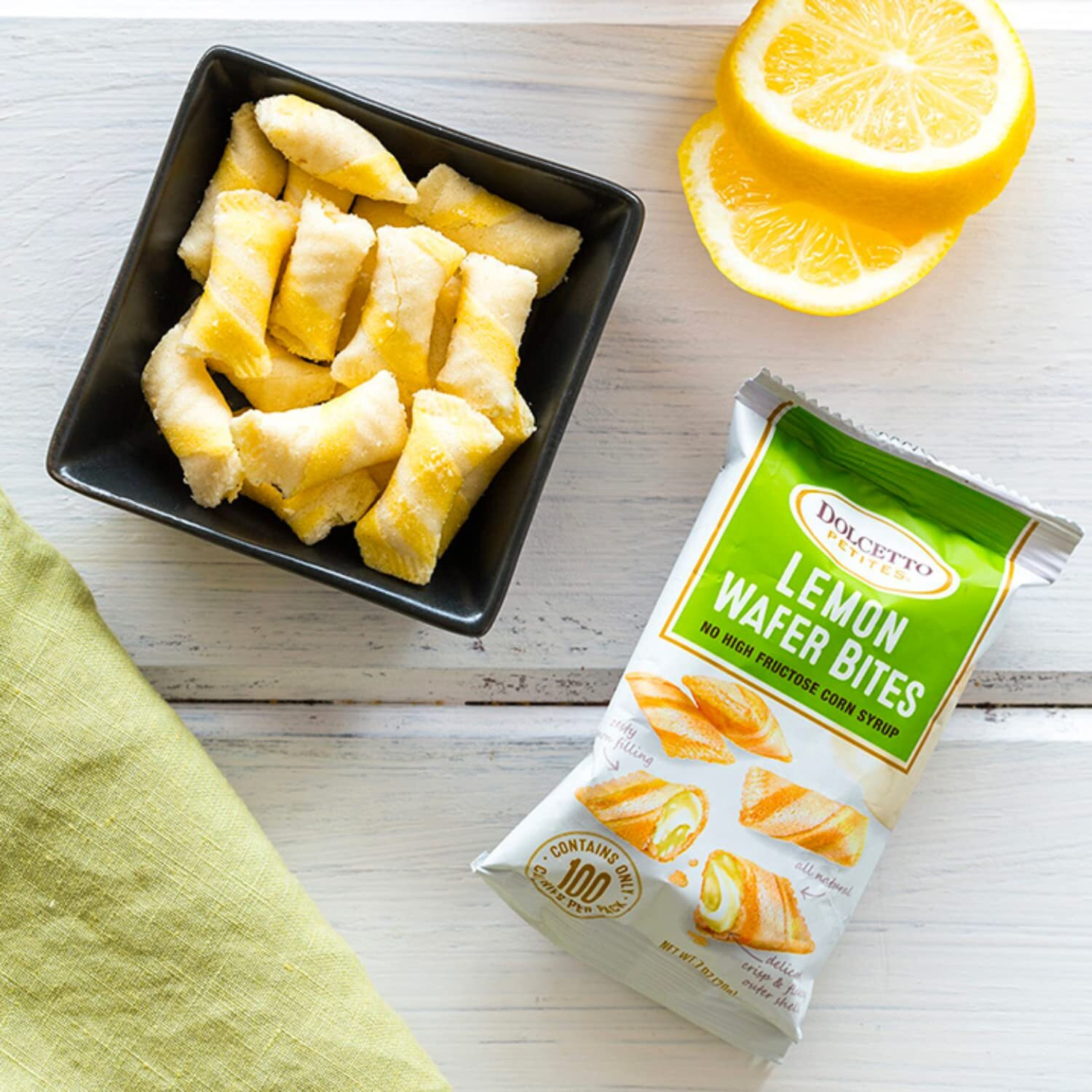Dolcetto Lemon Wafer Bites, 0.70 Ounce (Pack Of 24)