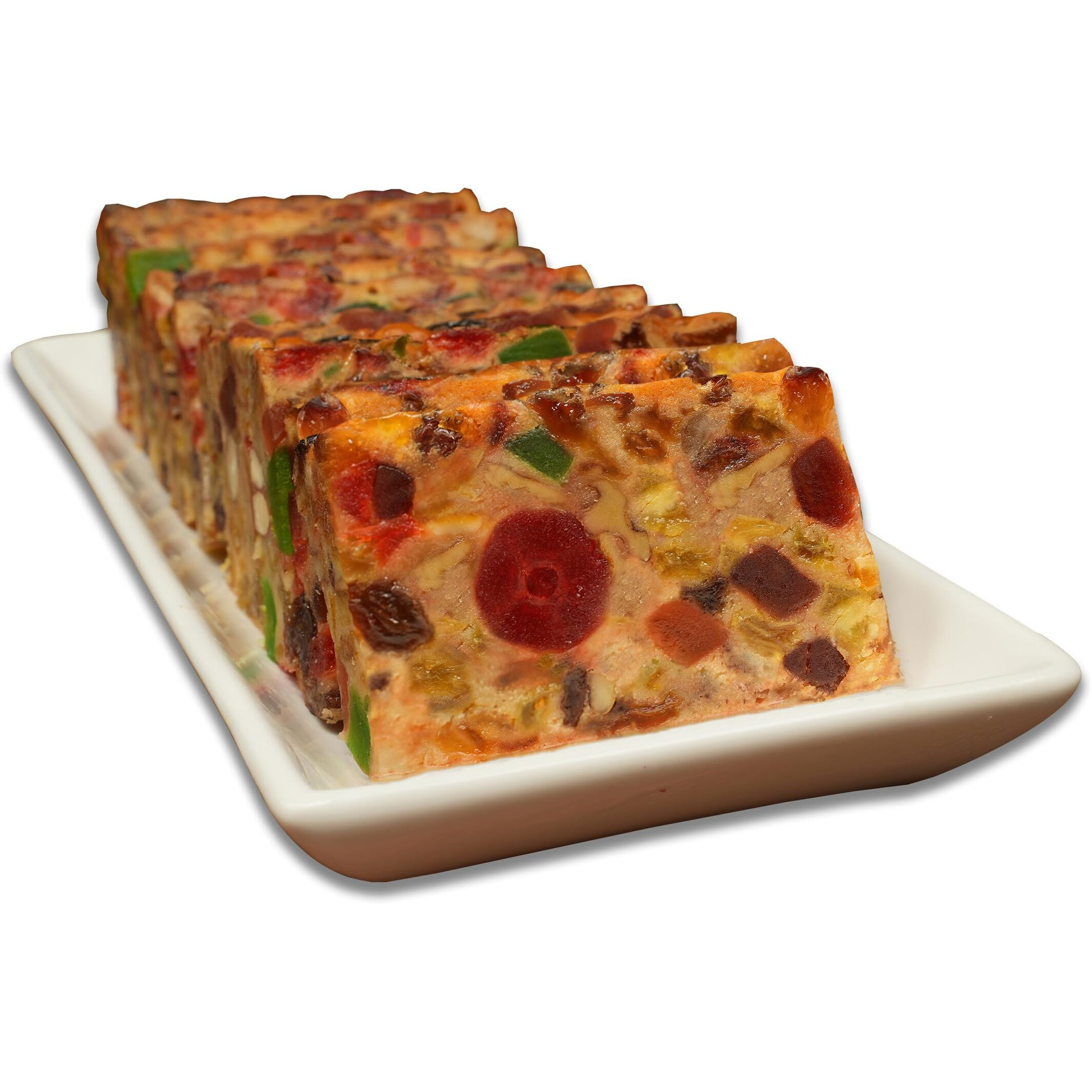 Old Fashion Claxton Fruit Cake 3-1 Lb. Dark Recipe Loaves - Individually Wrapped For Freshness In Our Signature Red-White Carton - 3-Pack