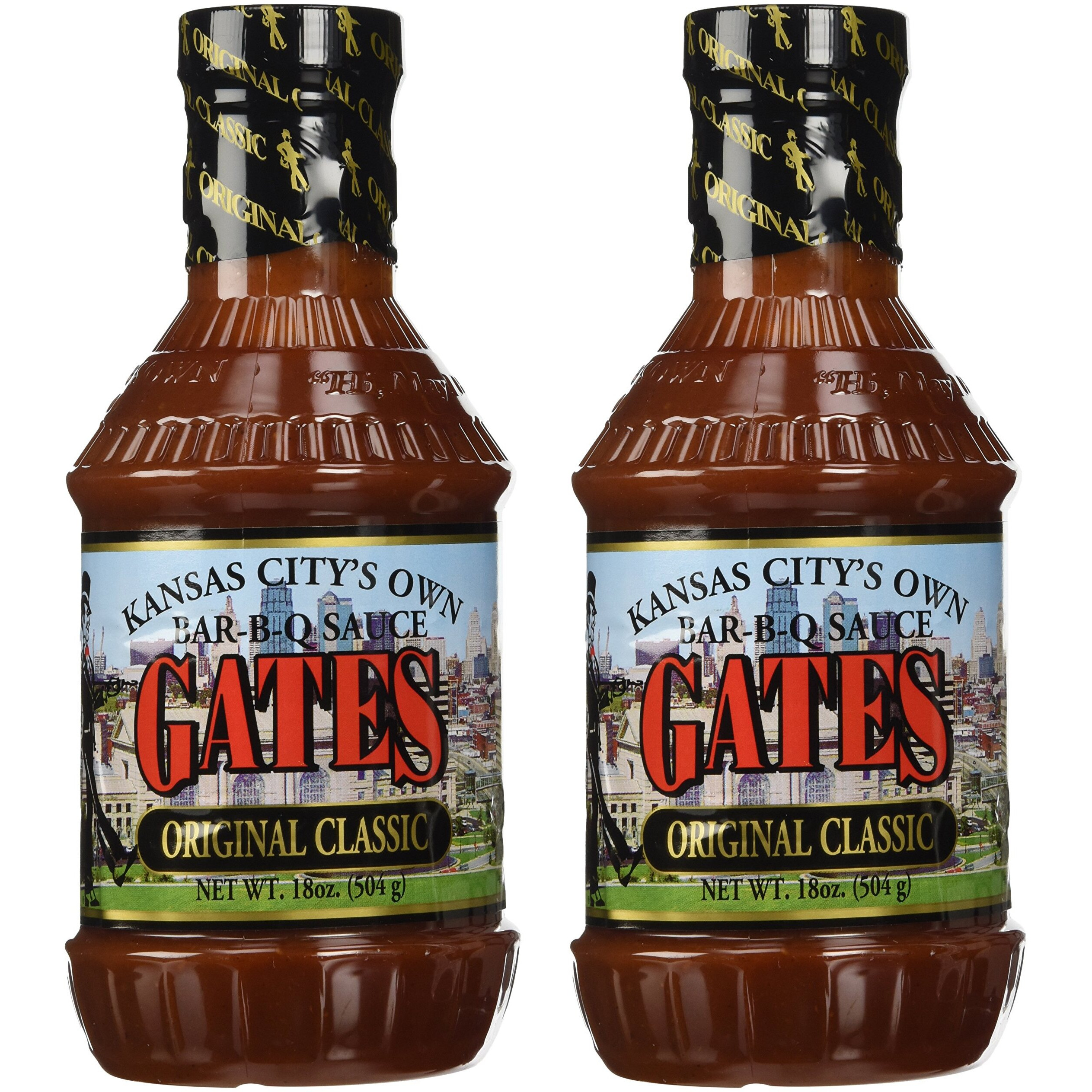 Gates Original Classic Bar-B-Q Sauce, 18 Ounce Bottle (Pack Of 2), Kansas City Style Barbecue Sauce