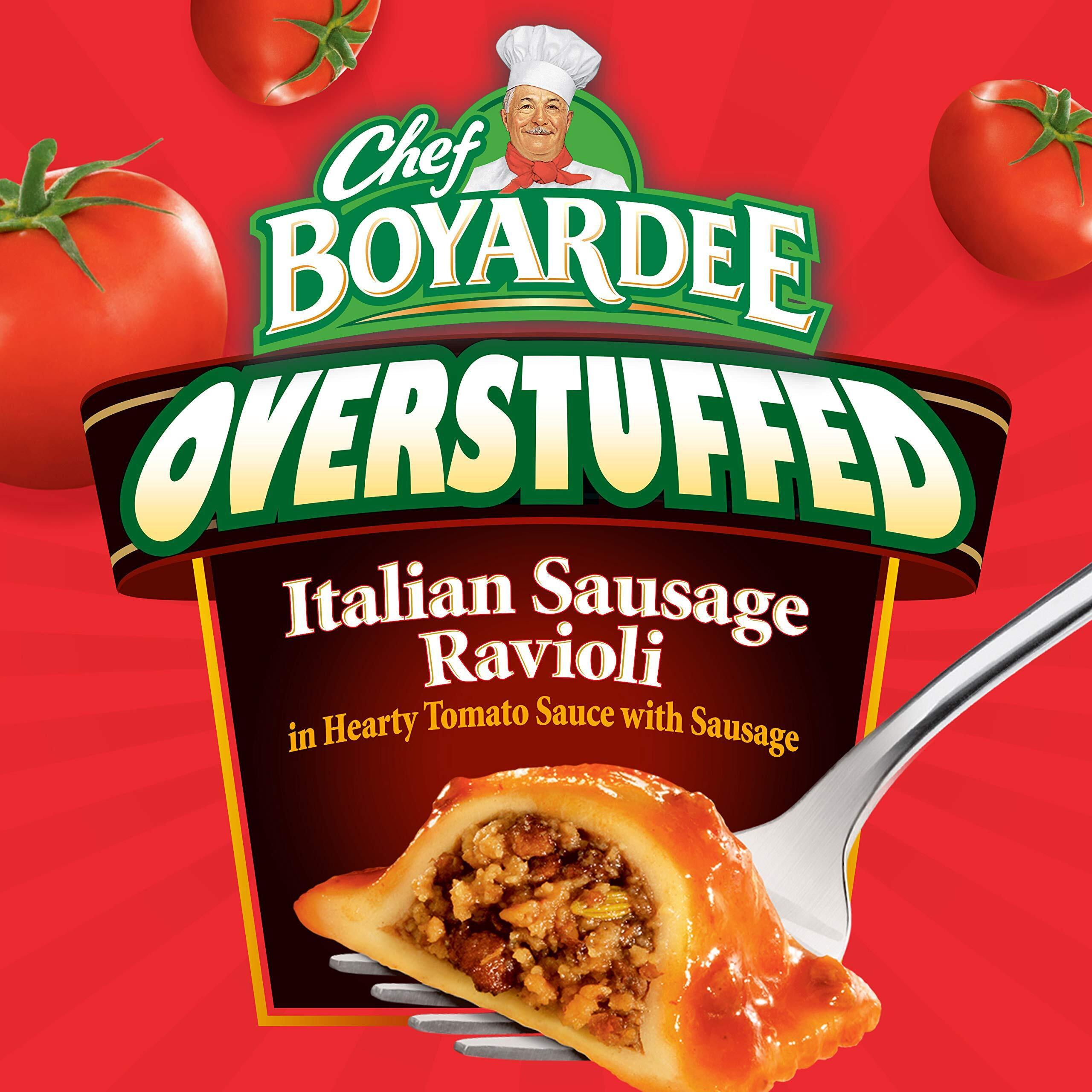 Chef Boyardee Overstuffed Italian Sausage Ravioli, 15 Oz, 12 Pack